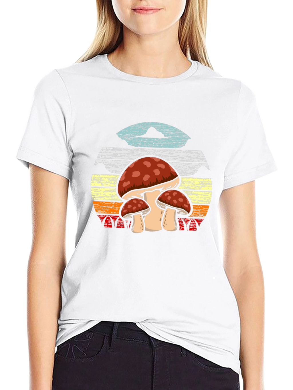 Retro Mushroom T-Shirt - Nature Inspired Graphic Tee
