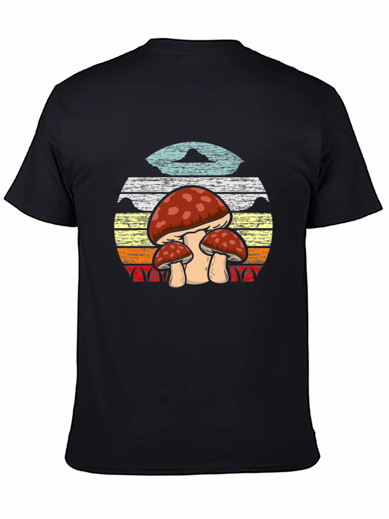 Retro Mushroom T-Shirt - Nature Inspired Graphic Tee