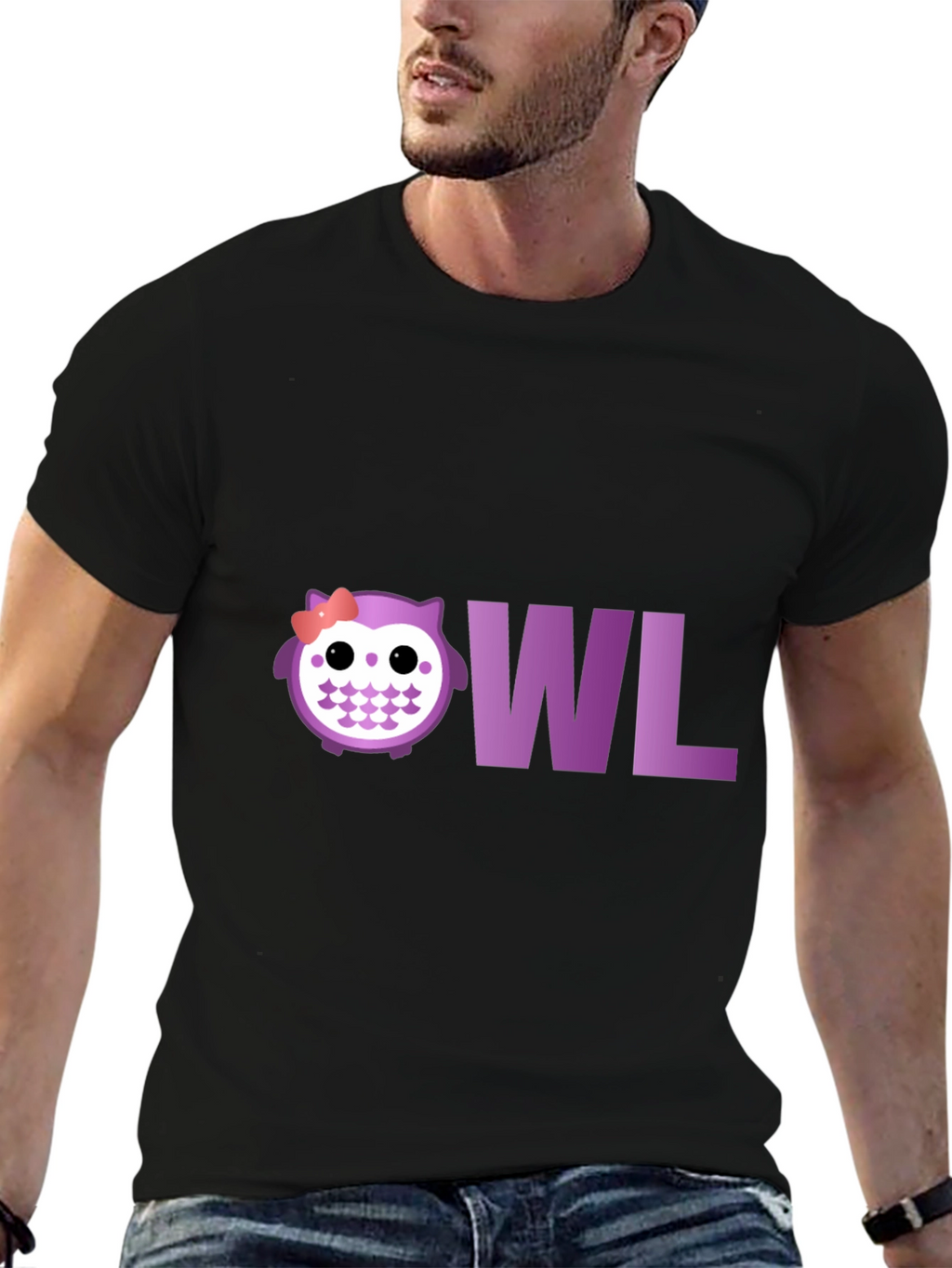 Cute Owl T-Shirt - Purple Graphic Tee
