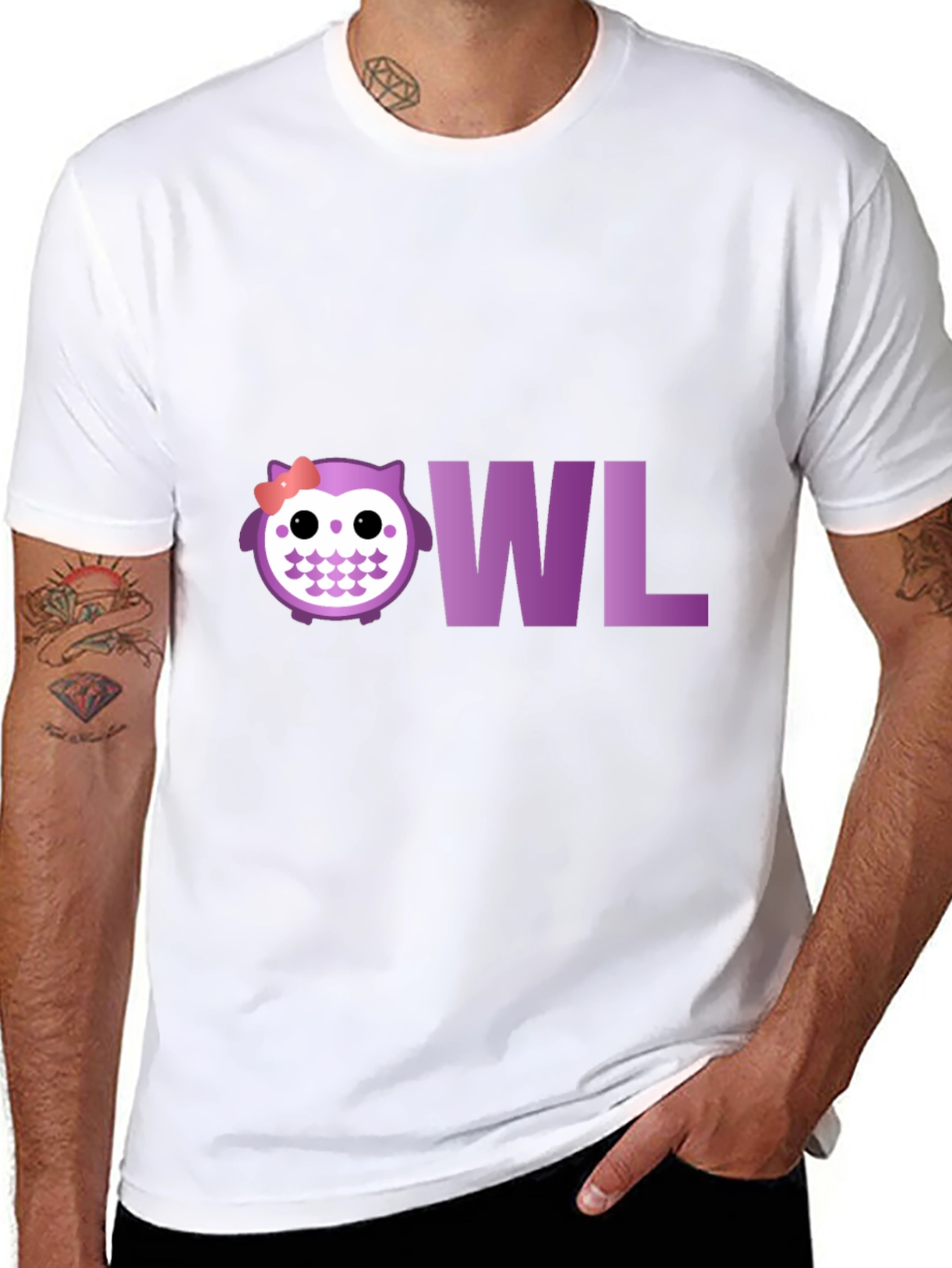 Cute Owl T-Shirt - Purple Graphic Tee