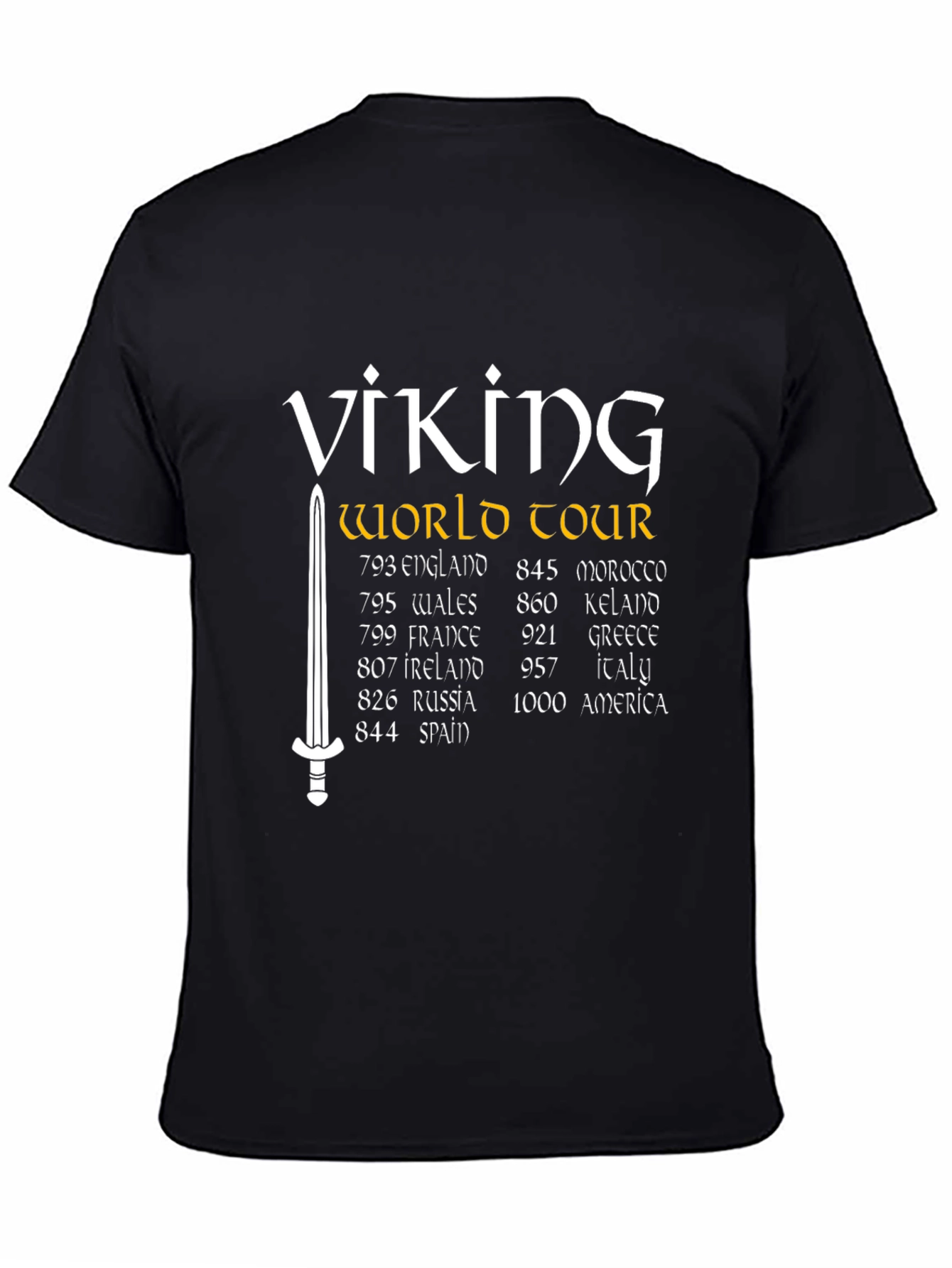Viking World Tour T-Shirt - Black