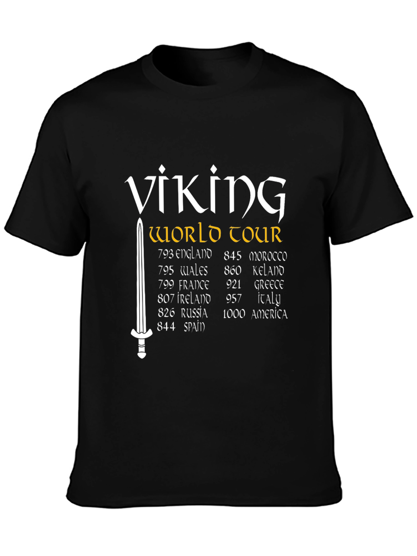 Viking World Tour T-Shirt - Black