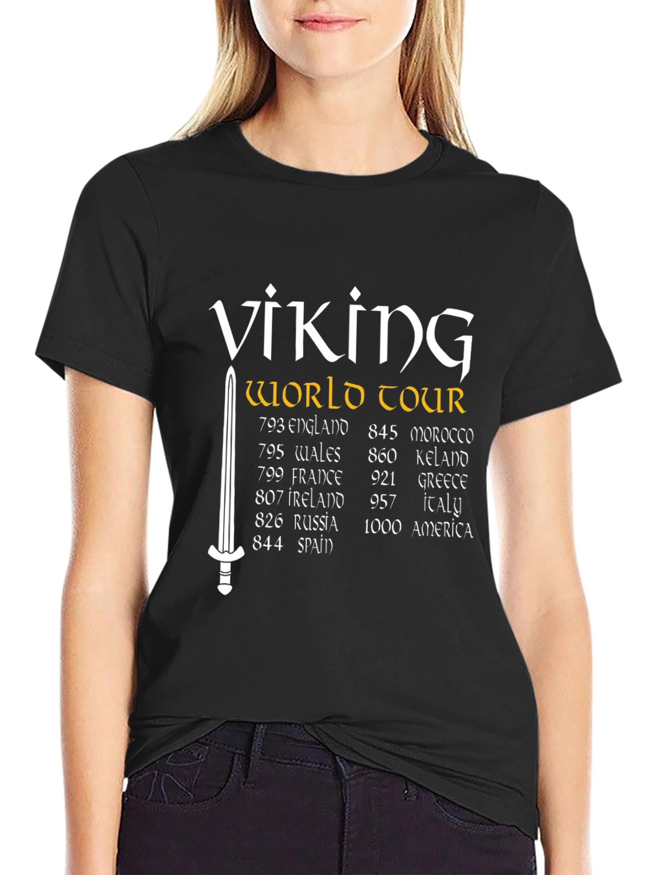 Viking World Tour T-Shirt - Black