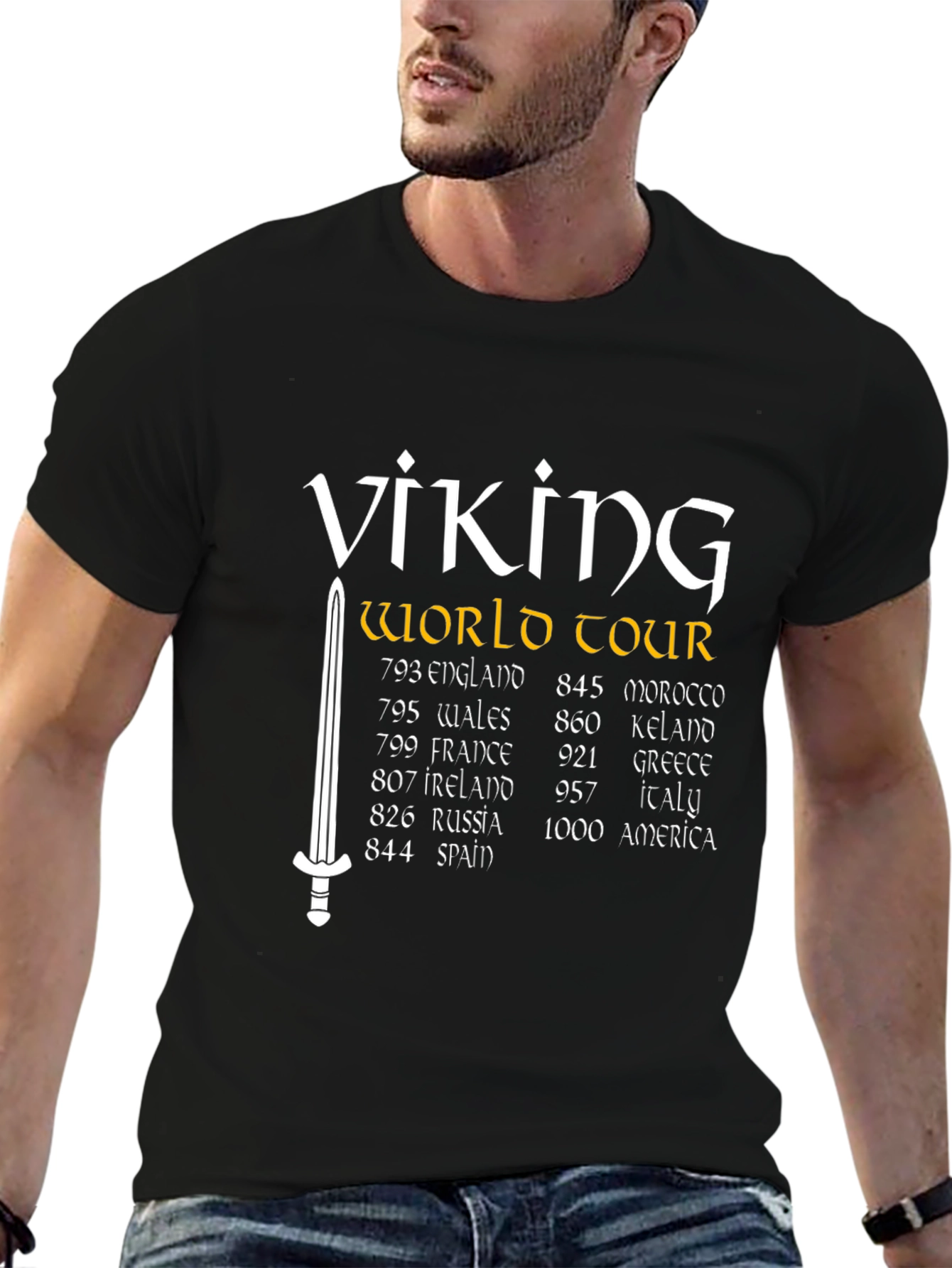 Viking World Tour T-Shirt - Black
