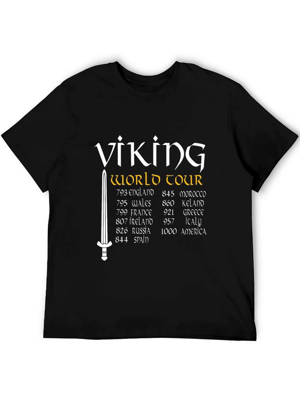 Viking World Tour T-Shirt - Black