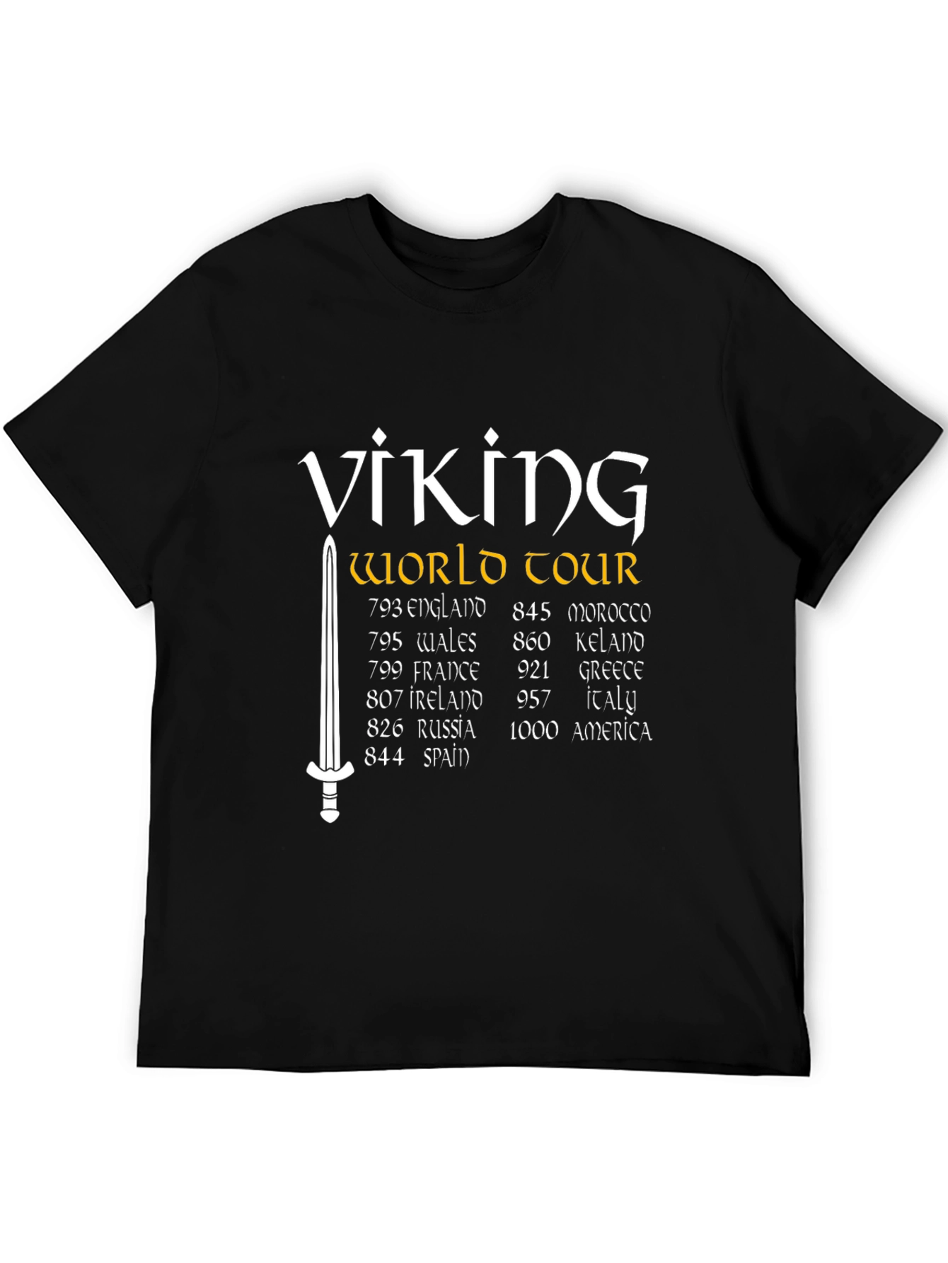 Viking World Tour T-Shirt - Black