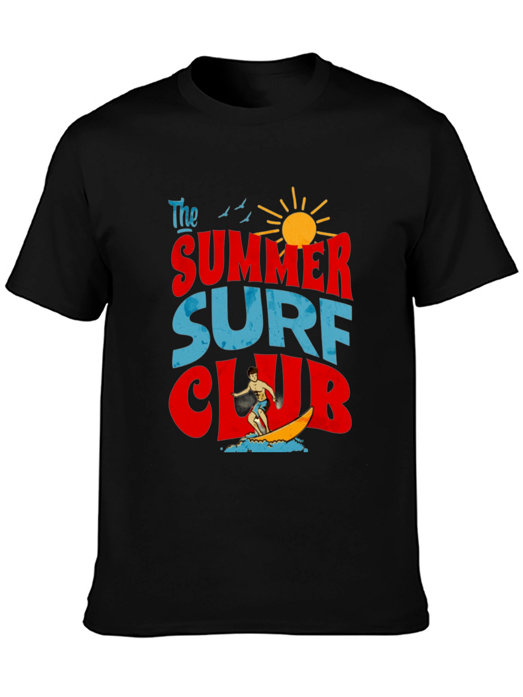 Summer Surf Club Graphic T-Shirt - Retro Beach Vibes