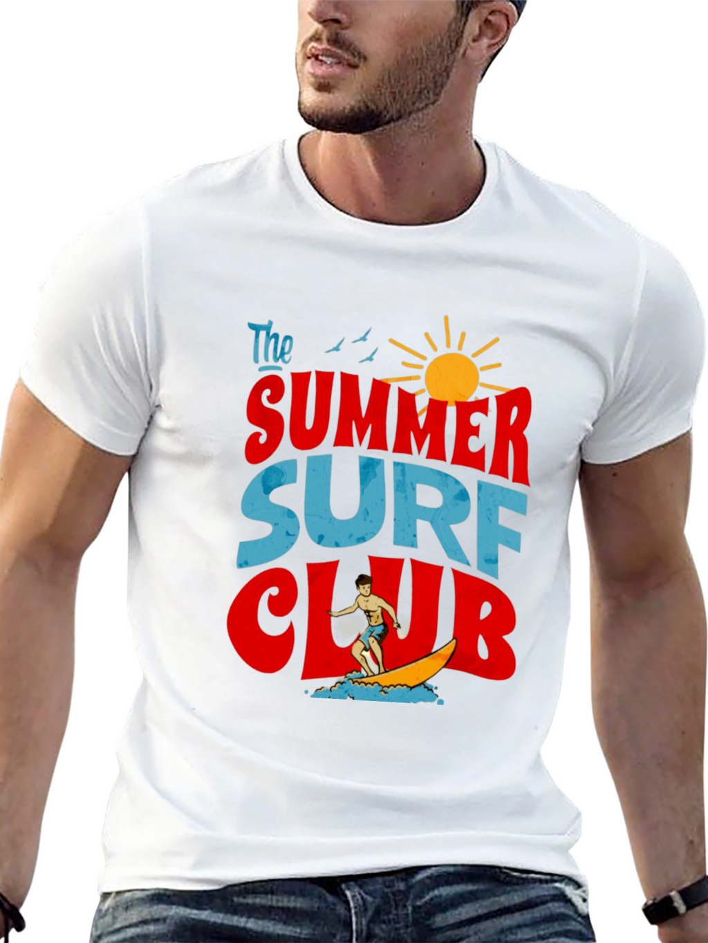 Summer Surf Club Graphic T-Shirt - Retro Beach Vibes