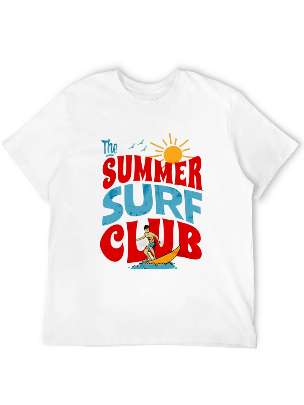 Summer Surf Club Graphic T-Shirt - Retro Beach Vibes