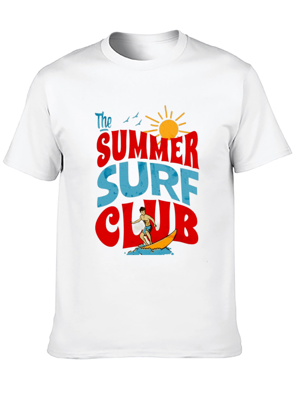 Summer Surf Club Graphic T-Shirt - Retro Beach Vibes