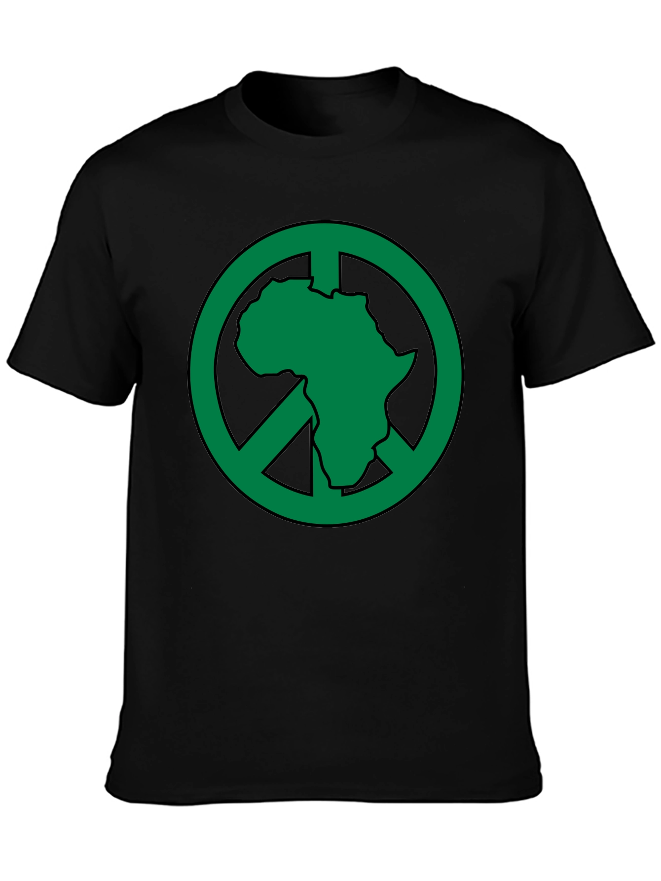 Africa Peace Sign T-Shirt - Green