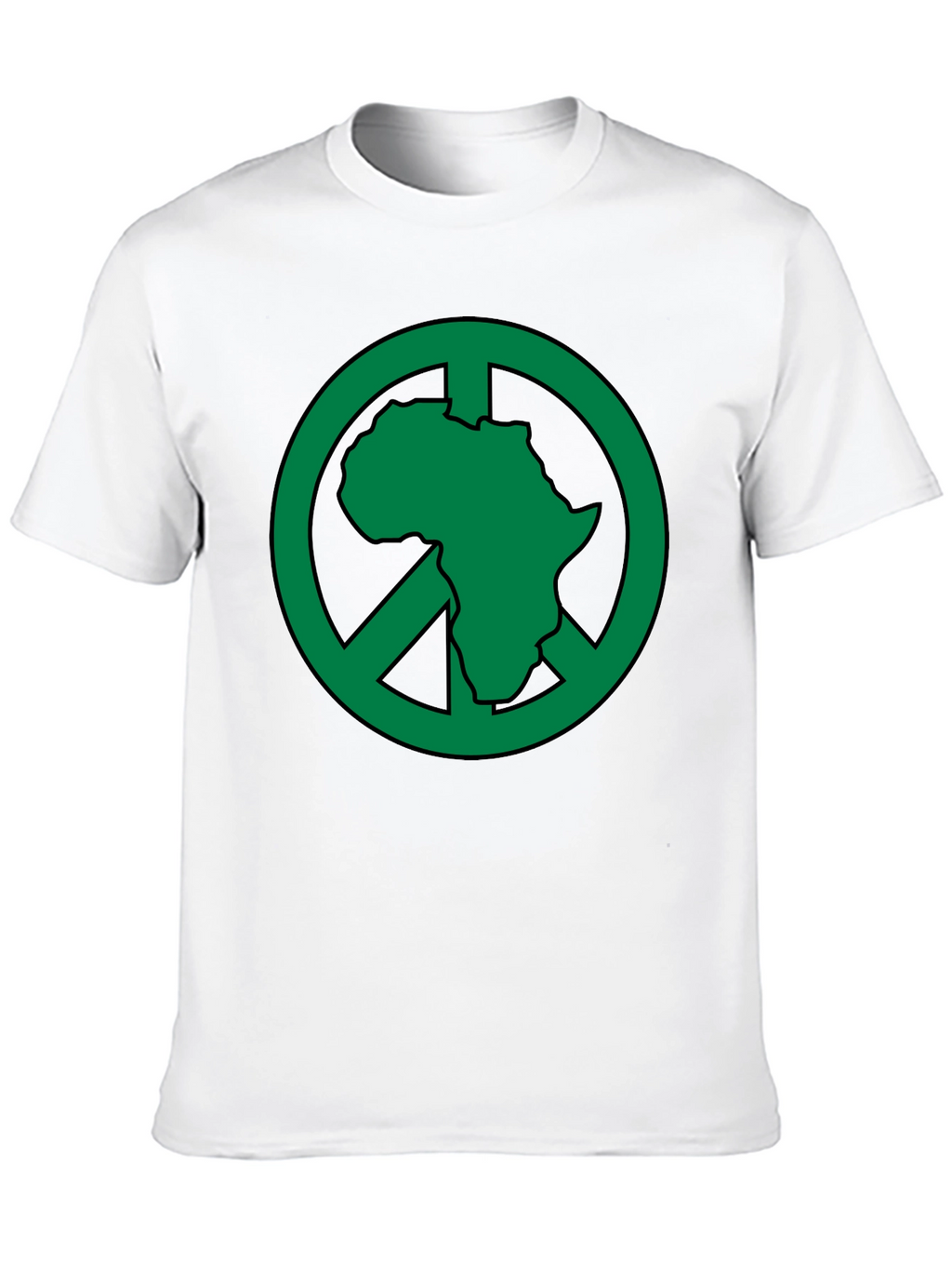 Africa Peace Sign T-Shirt - Green