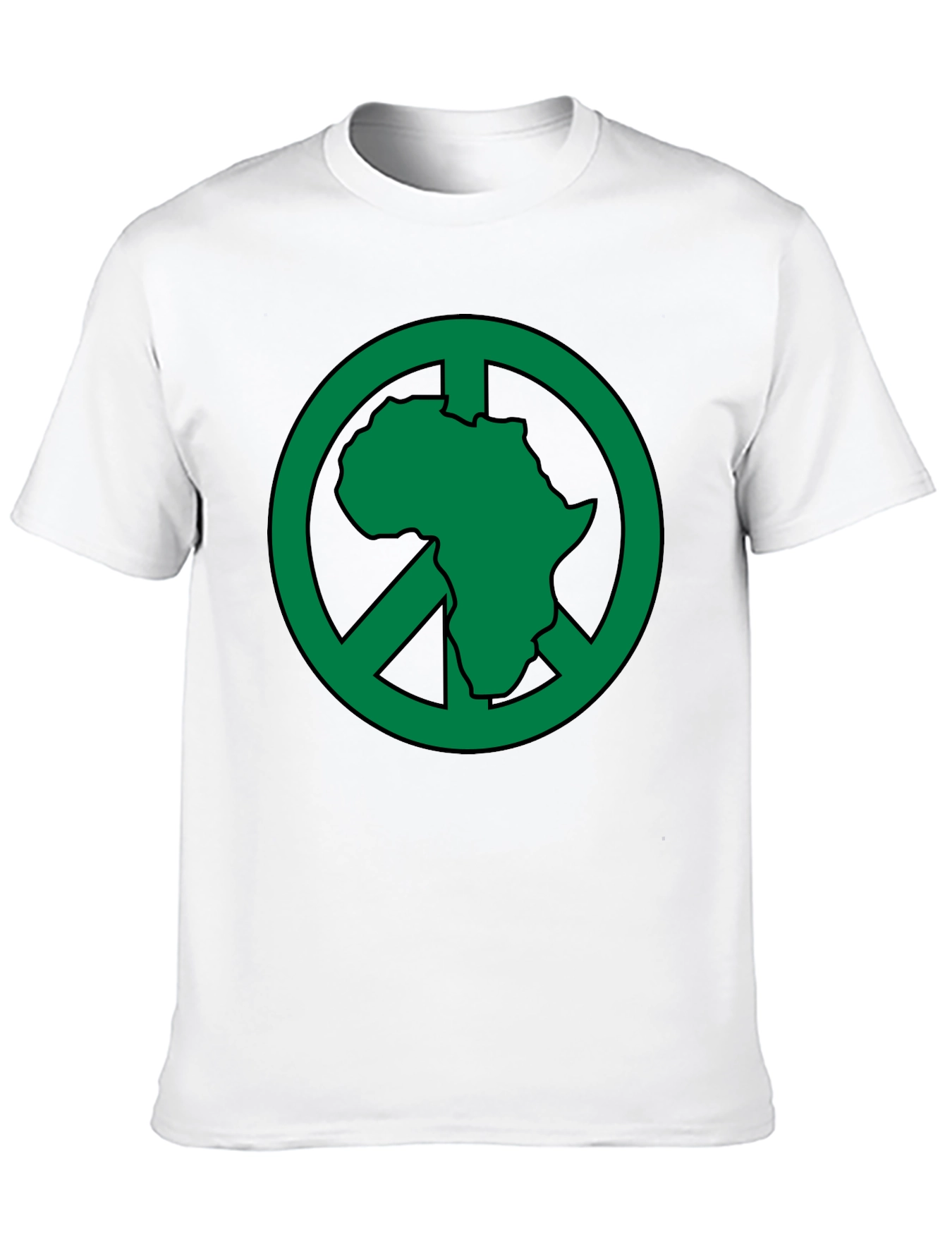 Africa Peace Sign T-Shirt - Green