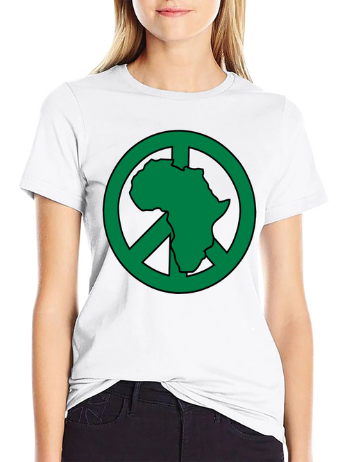 Africa Peace Sign T-Shirt - Green