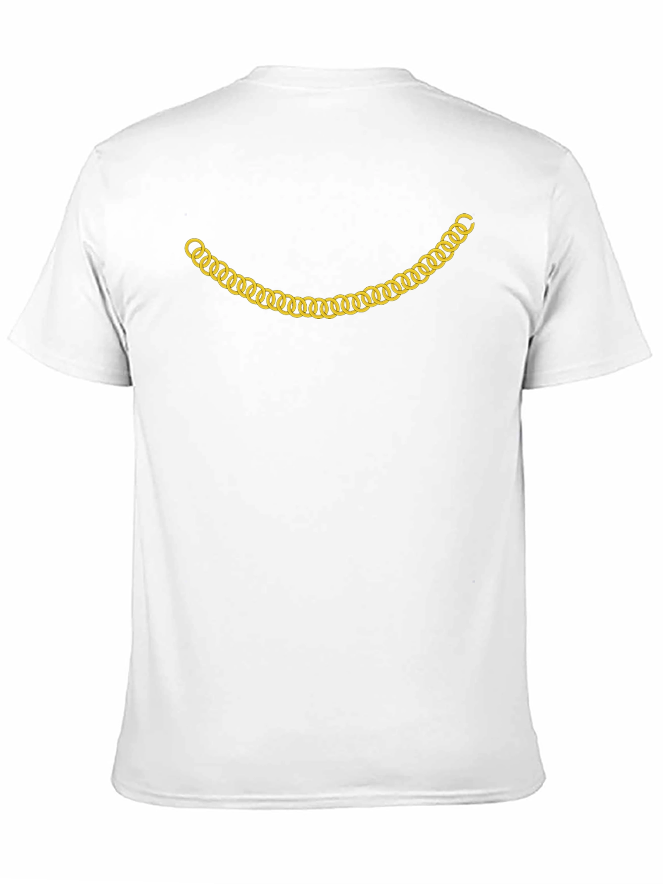 Gold Chain Smile Graphic T-Shirt