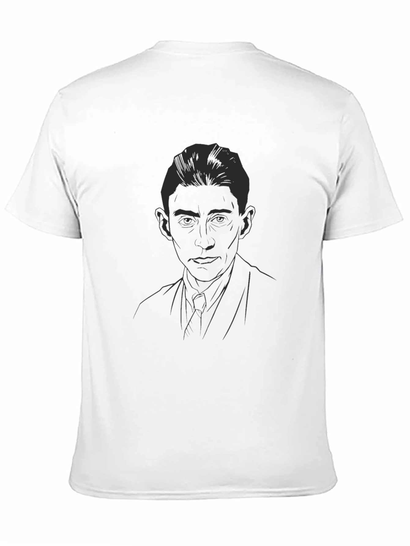 Kafka T-Shirt - Dark Line Art Design