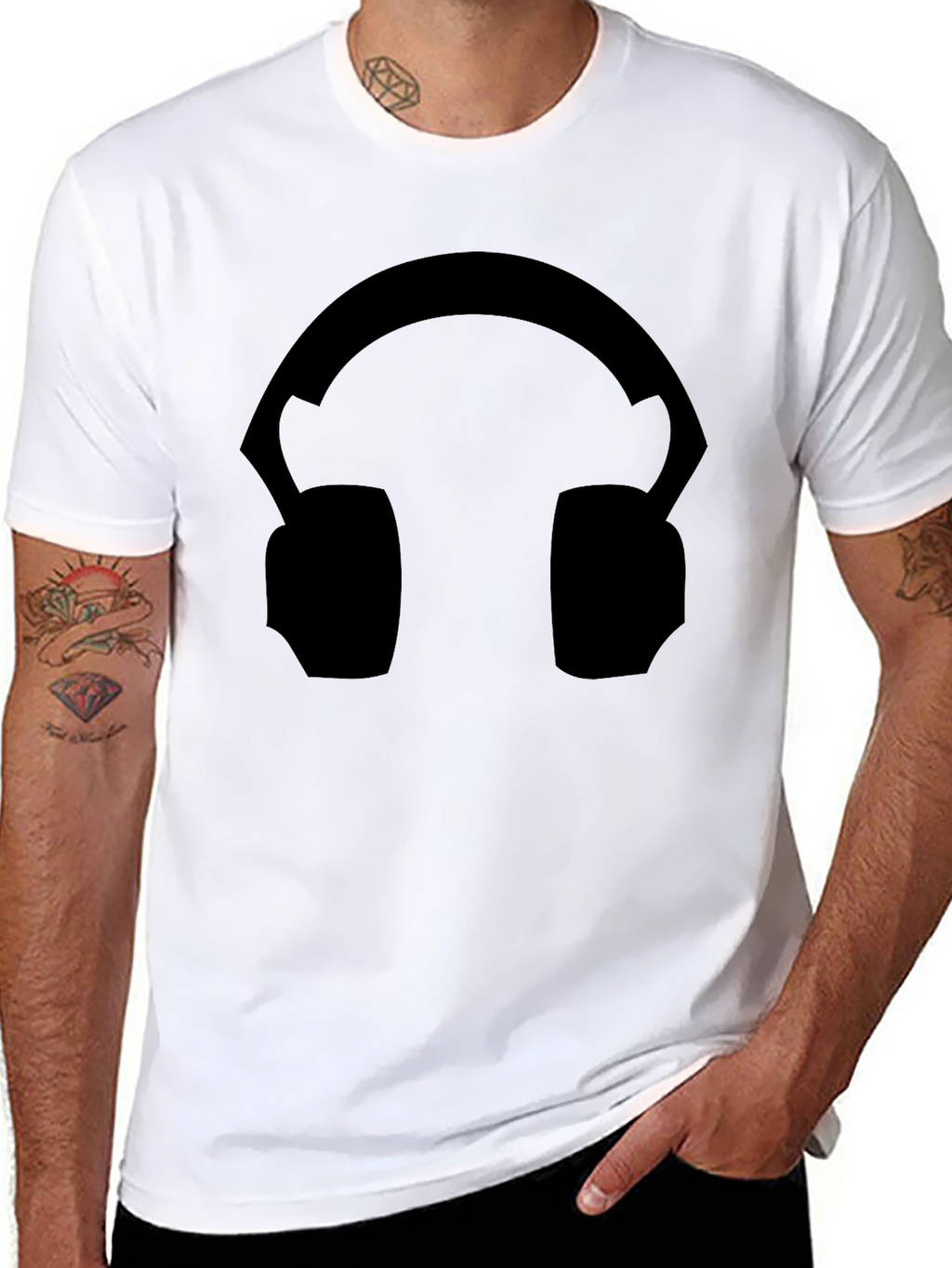 Headphone Graphic Tee - Stylish Music Lover Shirt