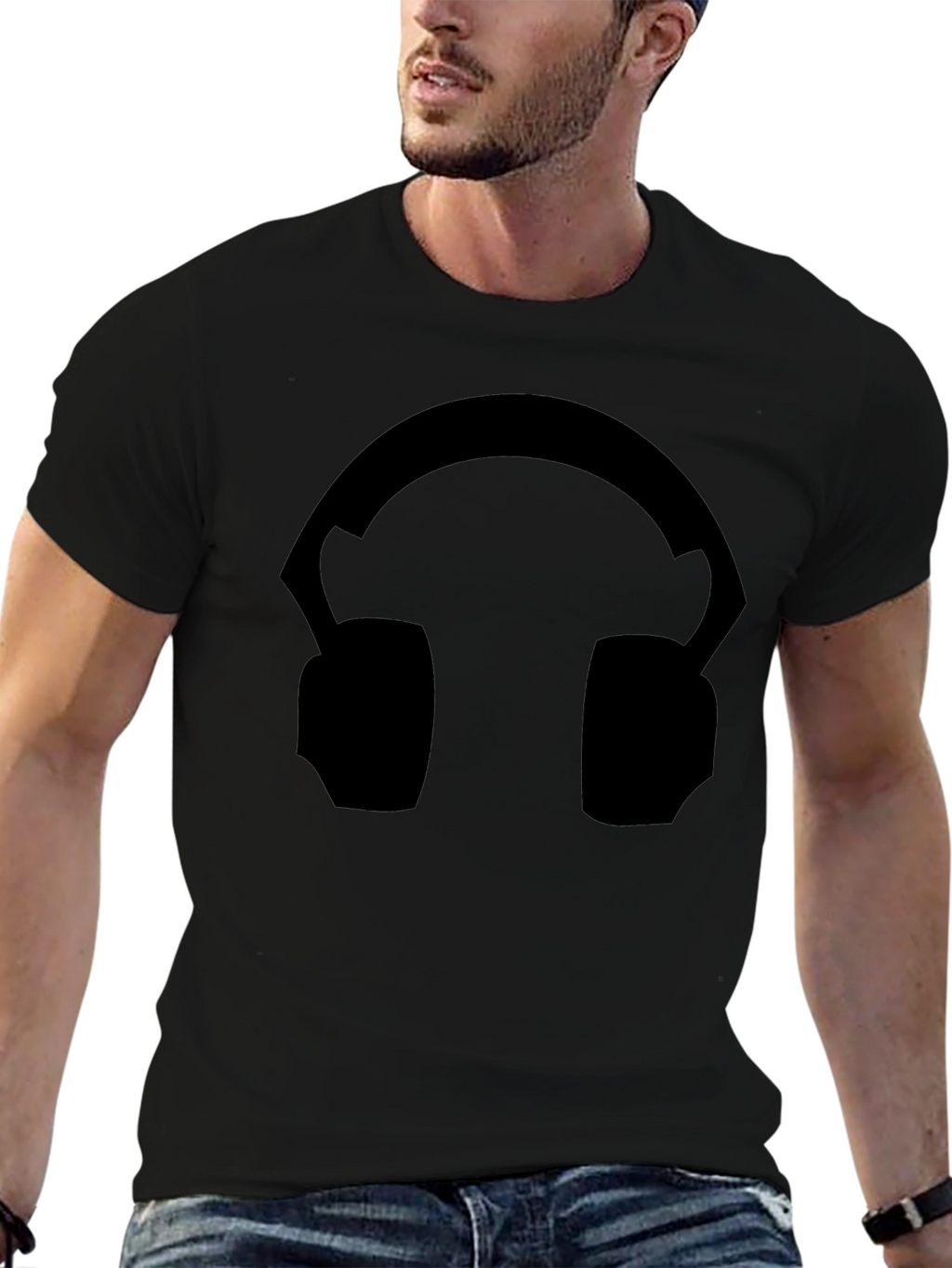 Headphone Graphic Tee - Stylish Music Lover Shirt