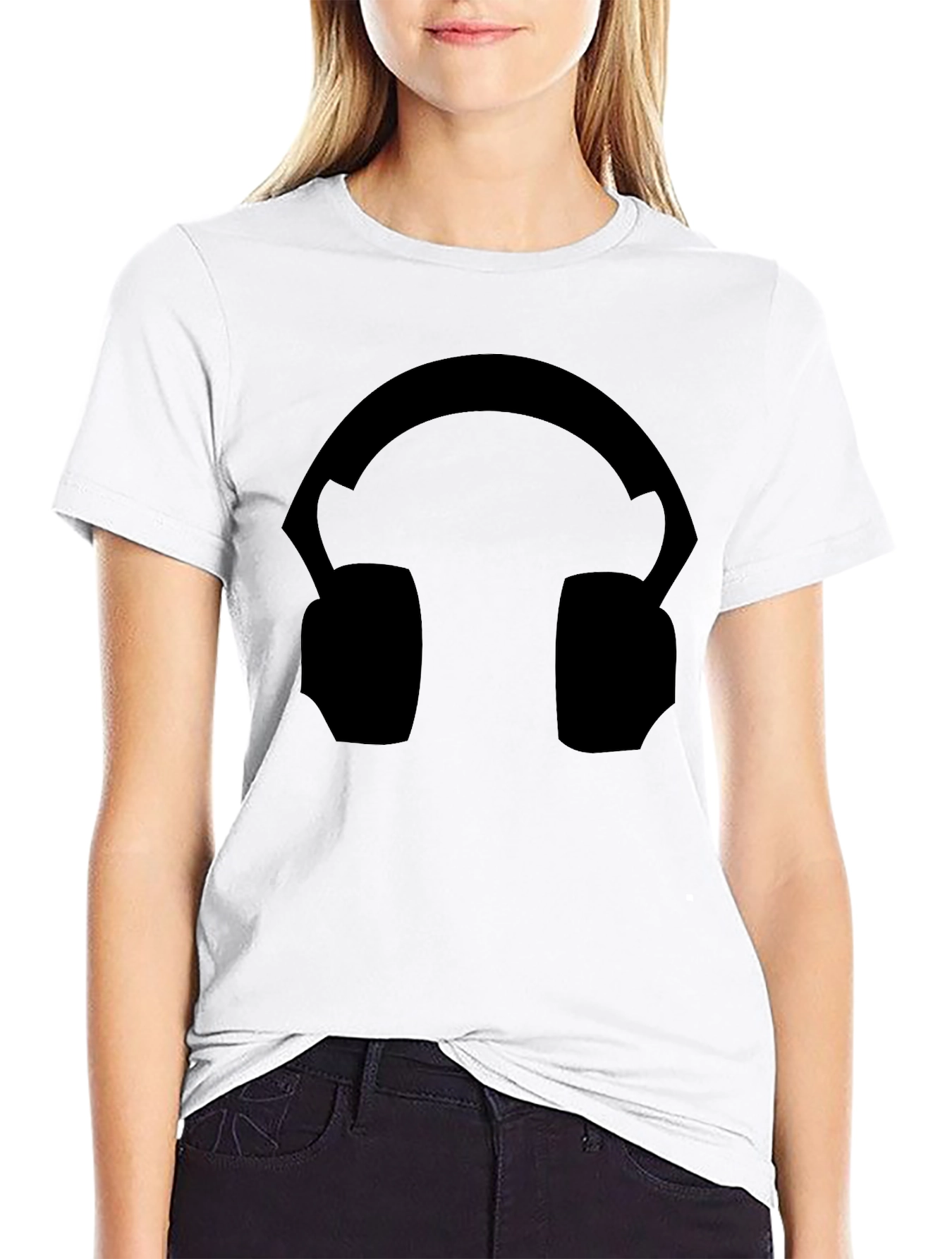 Headphone Graphic Tee - Stylish Music Lover Shirt