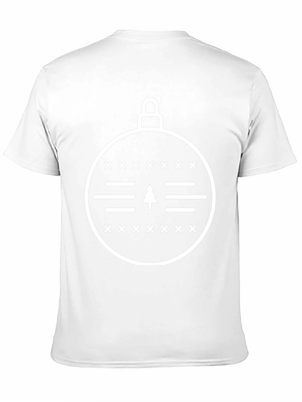 Christmas Ornament Tree Graphic Tee - Black
