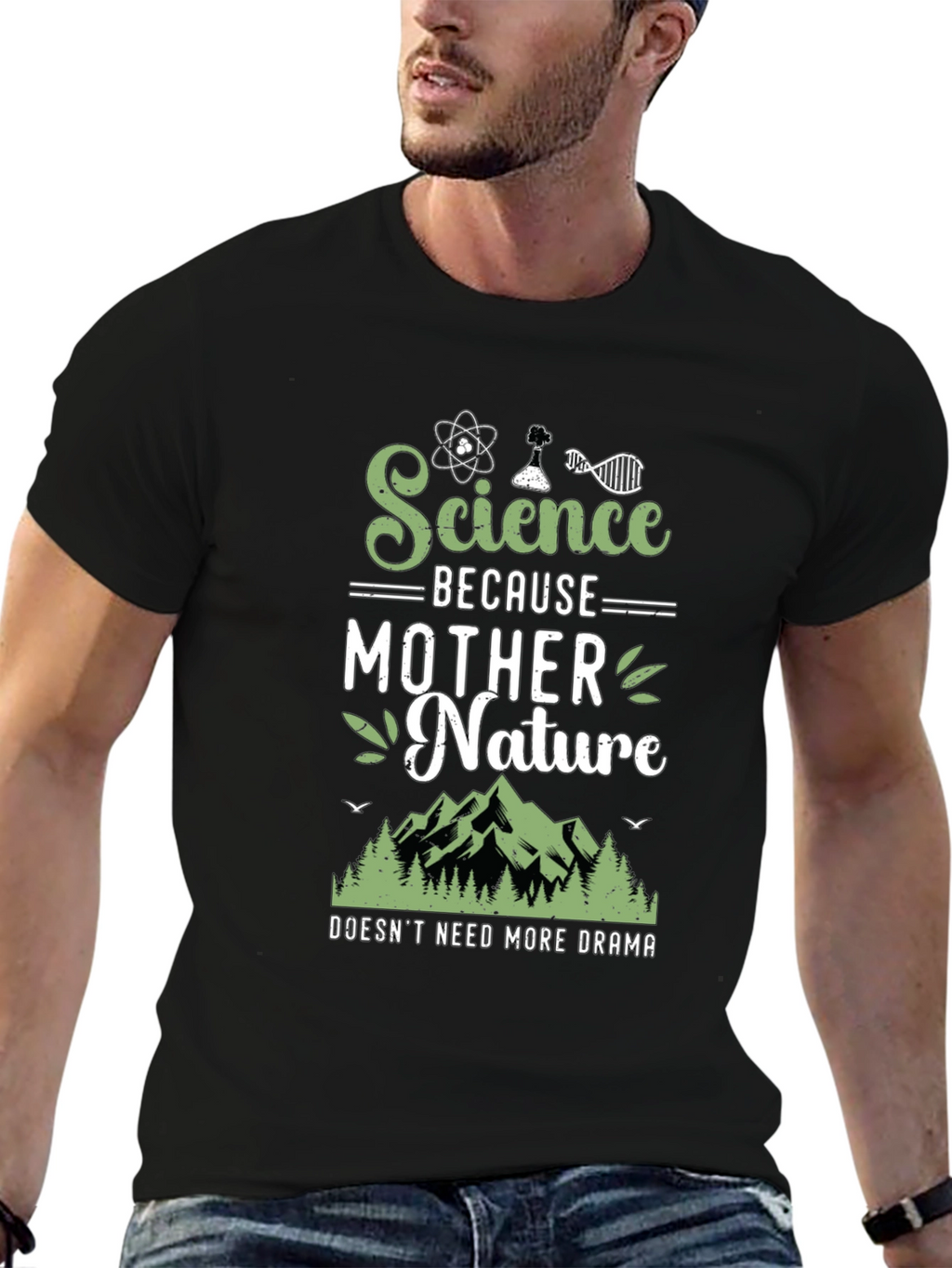 Science Because Mother Nature T-Shirt Funny Geek Tee