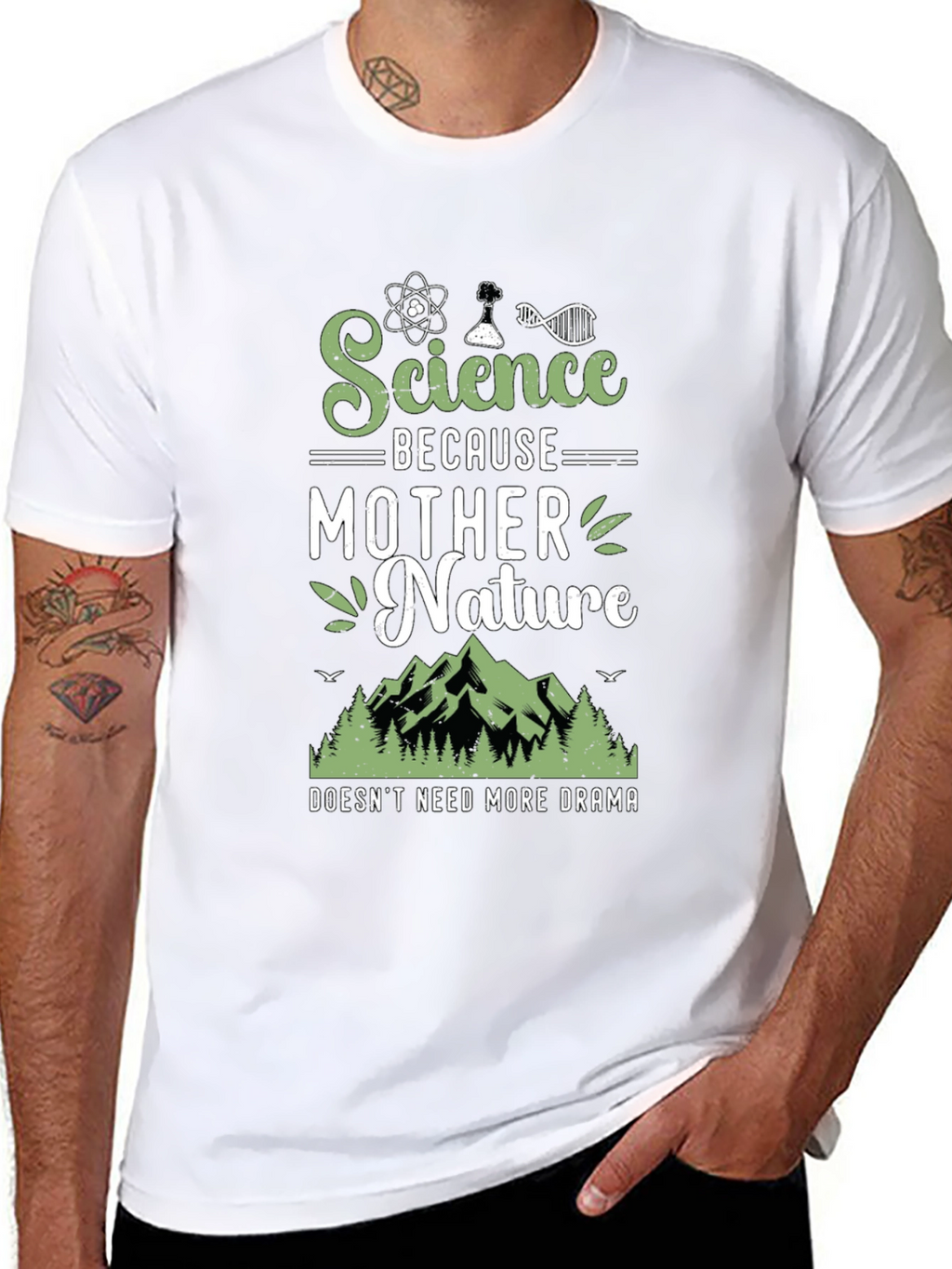 Science Because Mother Nature T-Shirt Funny Geek Tee