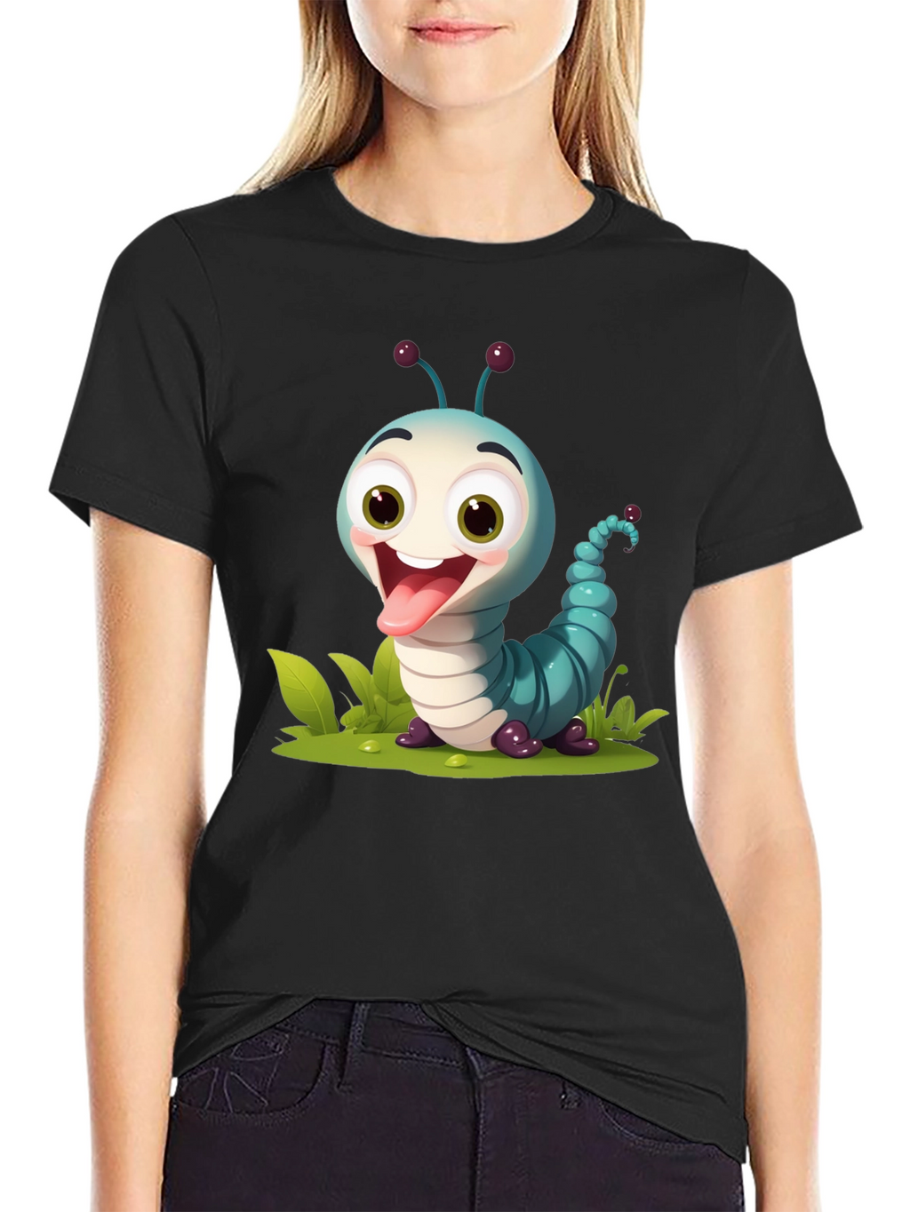 Cartoon Caterpillar Graphic Tee