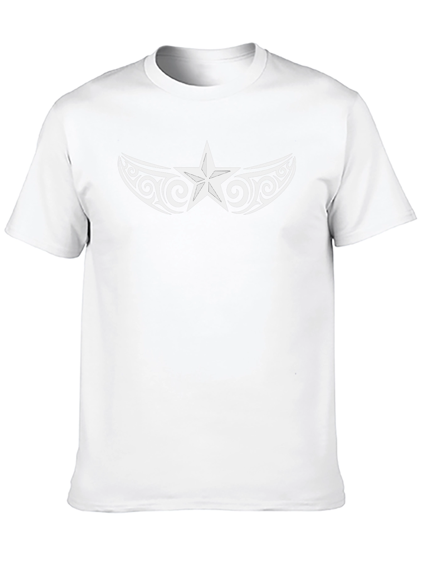 Tribal Star Graphic Black T-Shirt