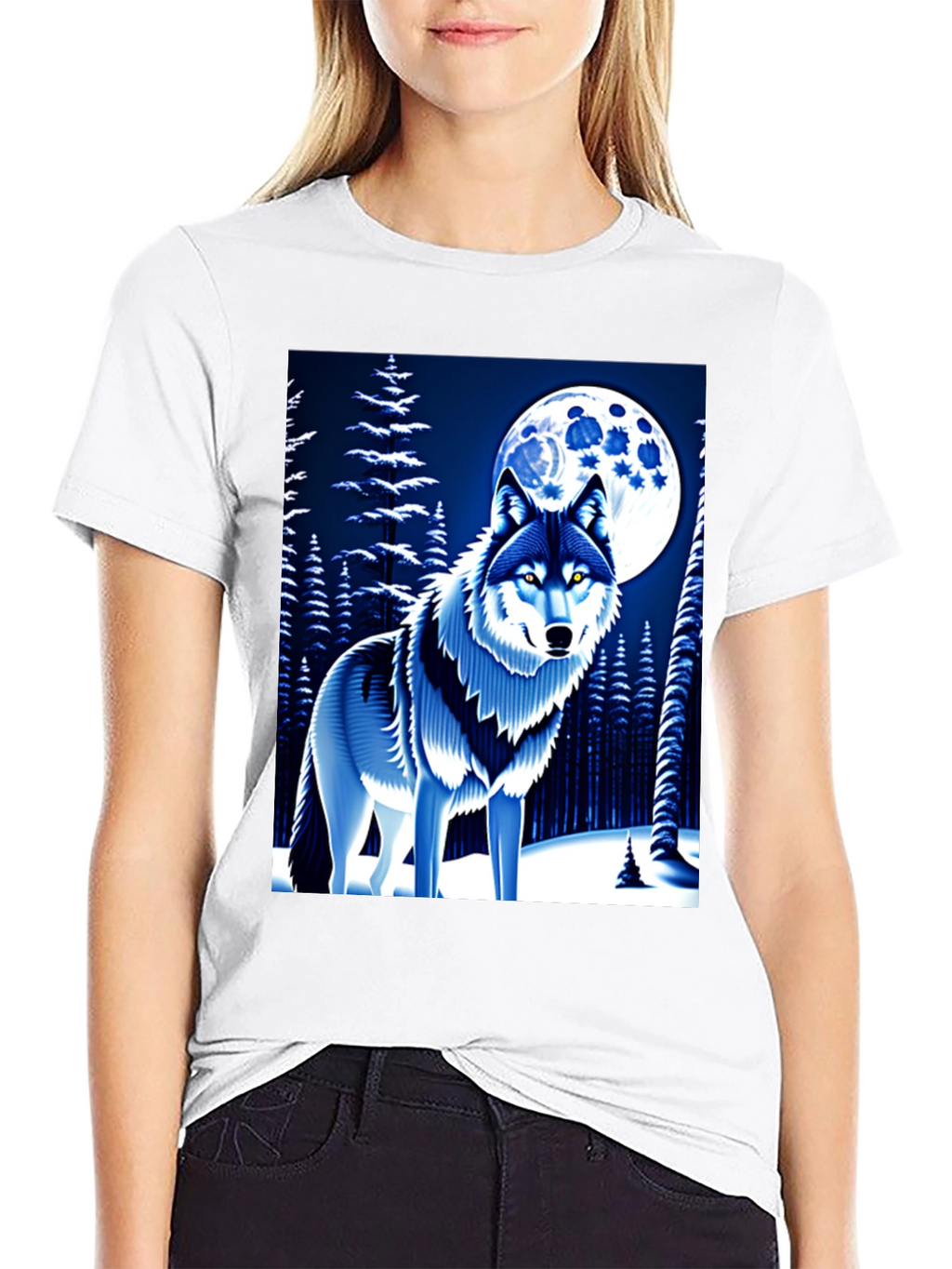 Wolf Moon Graphic T-Shirt