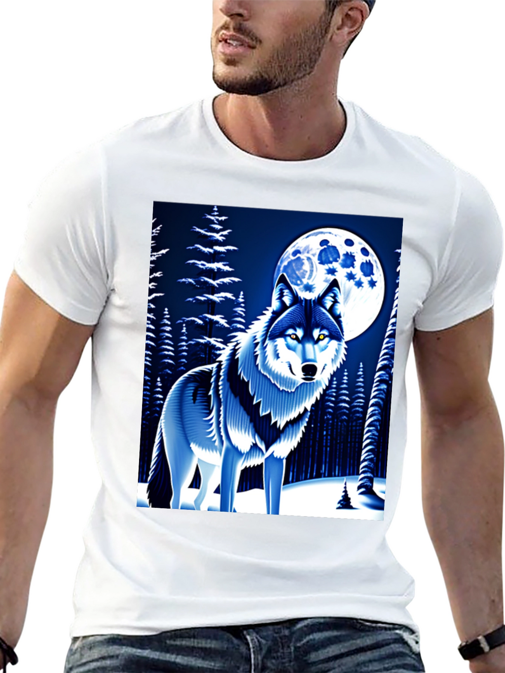 Wolf Moon Graphic T-Shirt