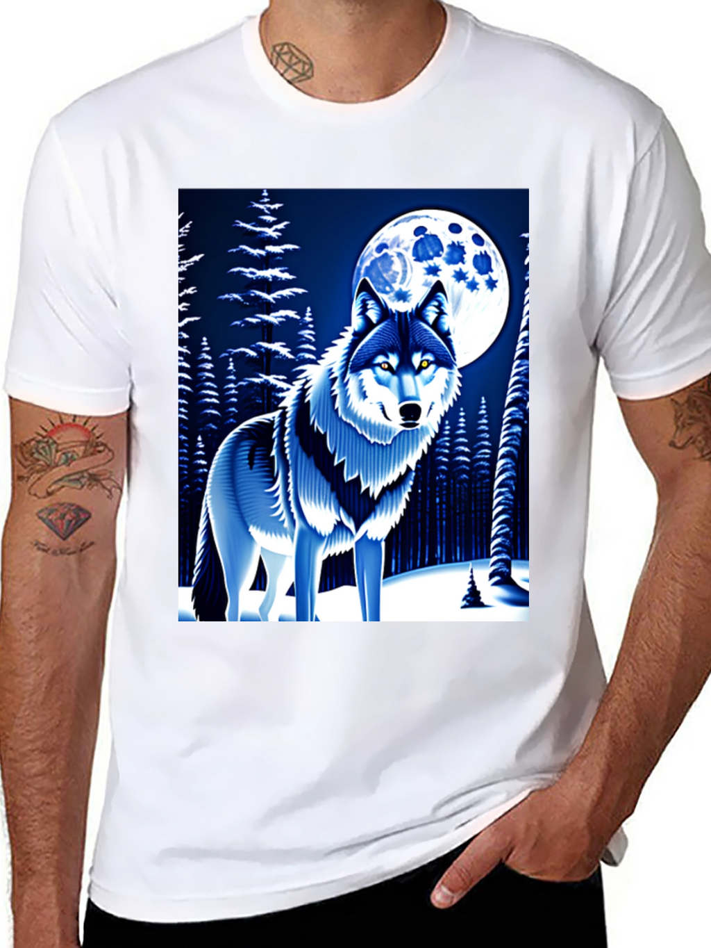 Wolf Moon Graphic T-Shirt