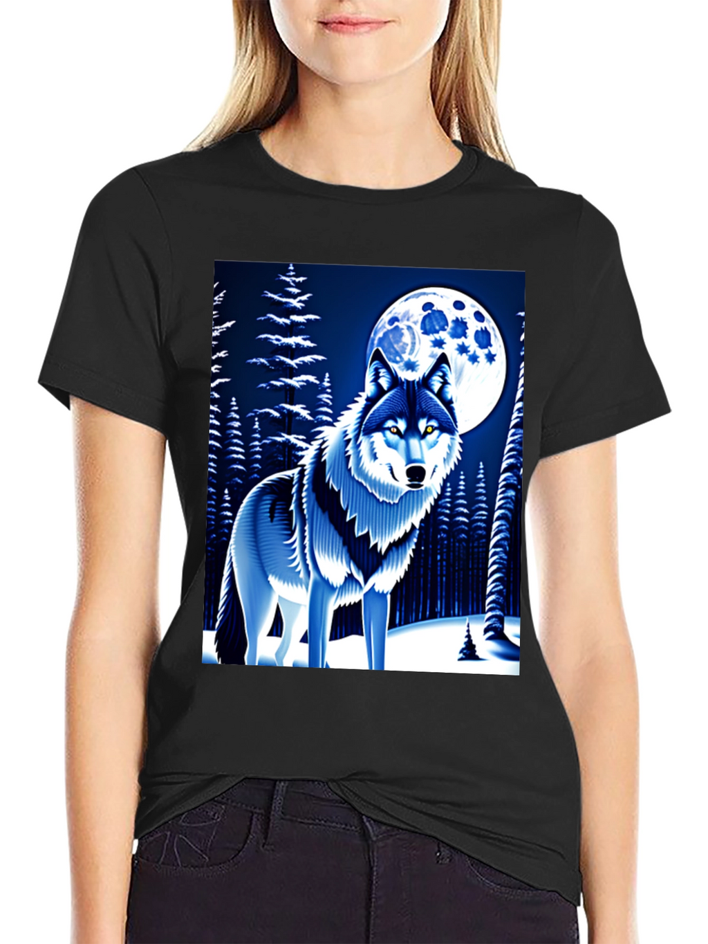 Wolf Moon Graphic T-Shirt