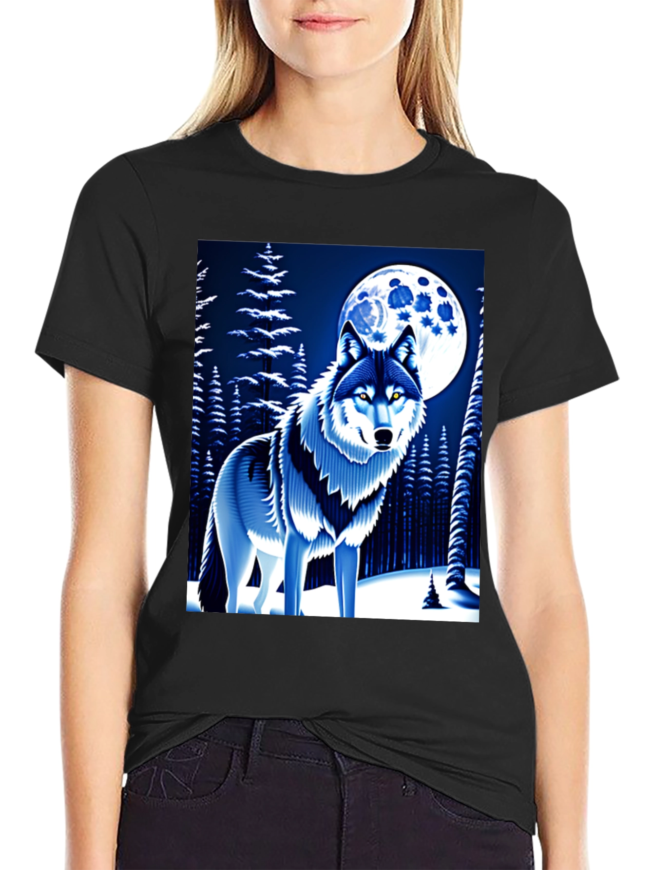 Wolf Moon Graphic T-Shirt