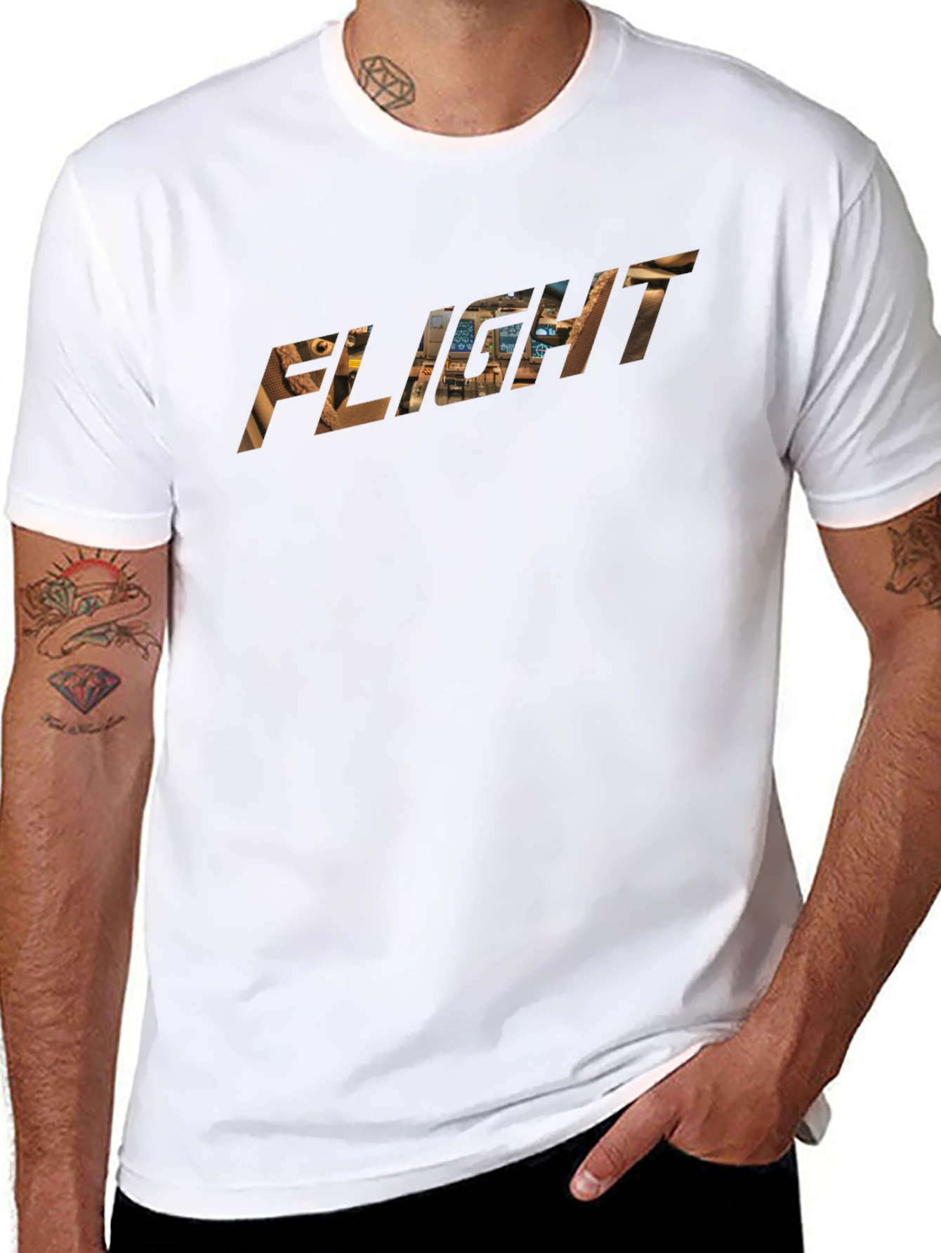 Flight T-Shirt - Pilot Cockpit Graphic Tee