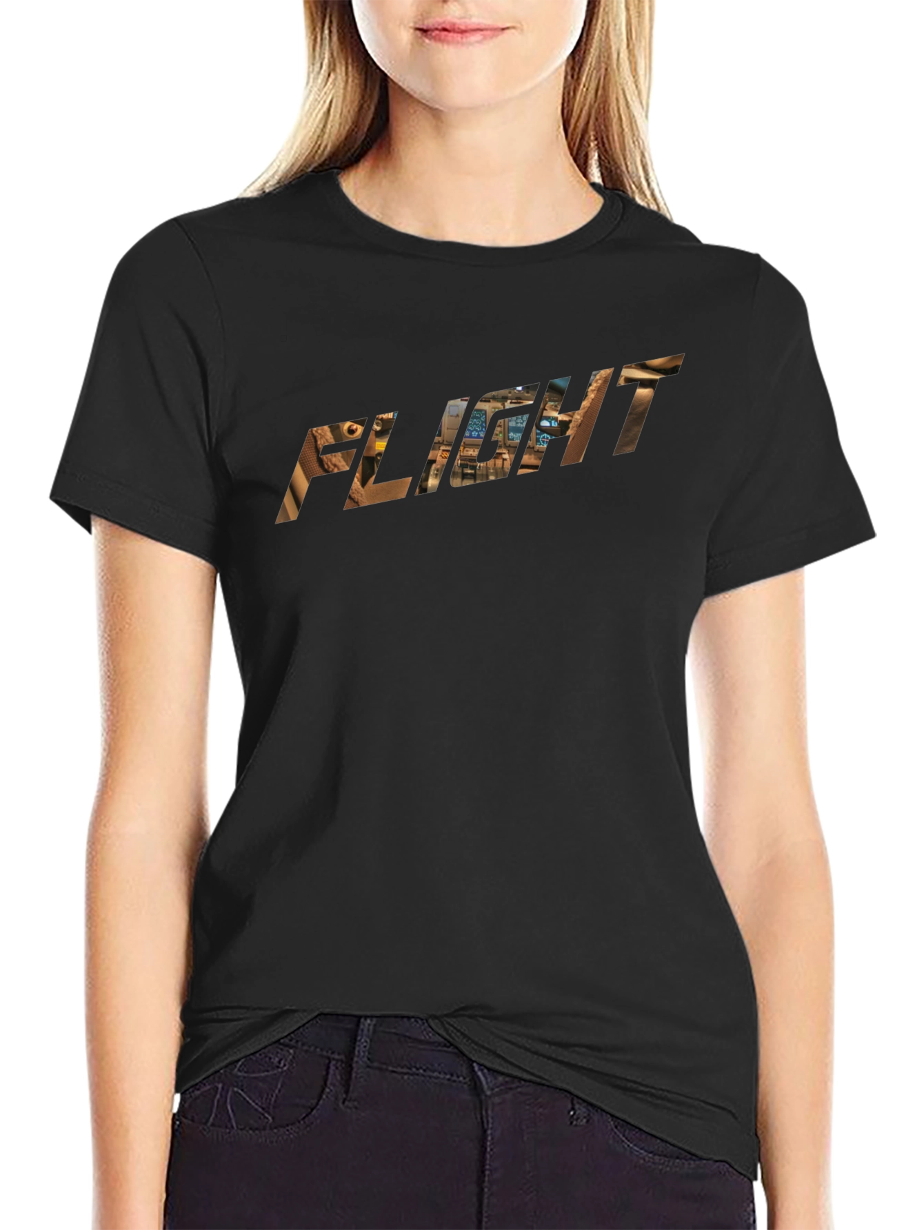 Flight T-Shirt - Pilot Cockpit Graphic Tee