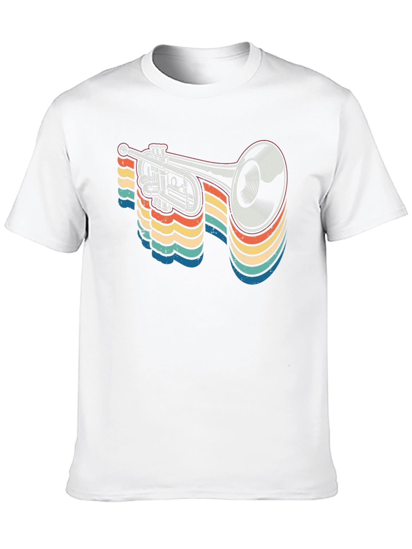 Retro Trumpet Graphic Tee - Musical Instrument T-Shirt