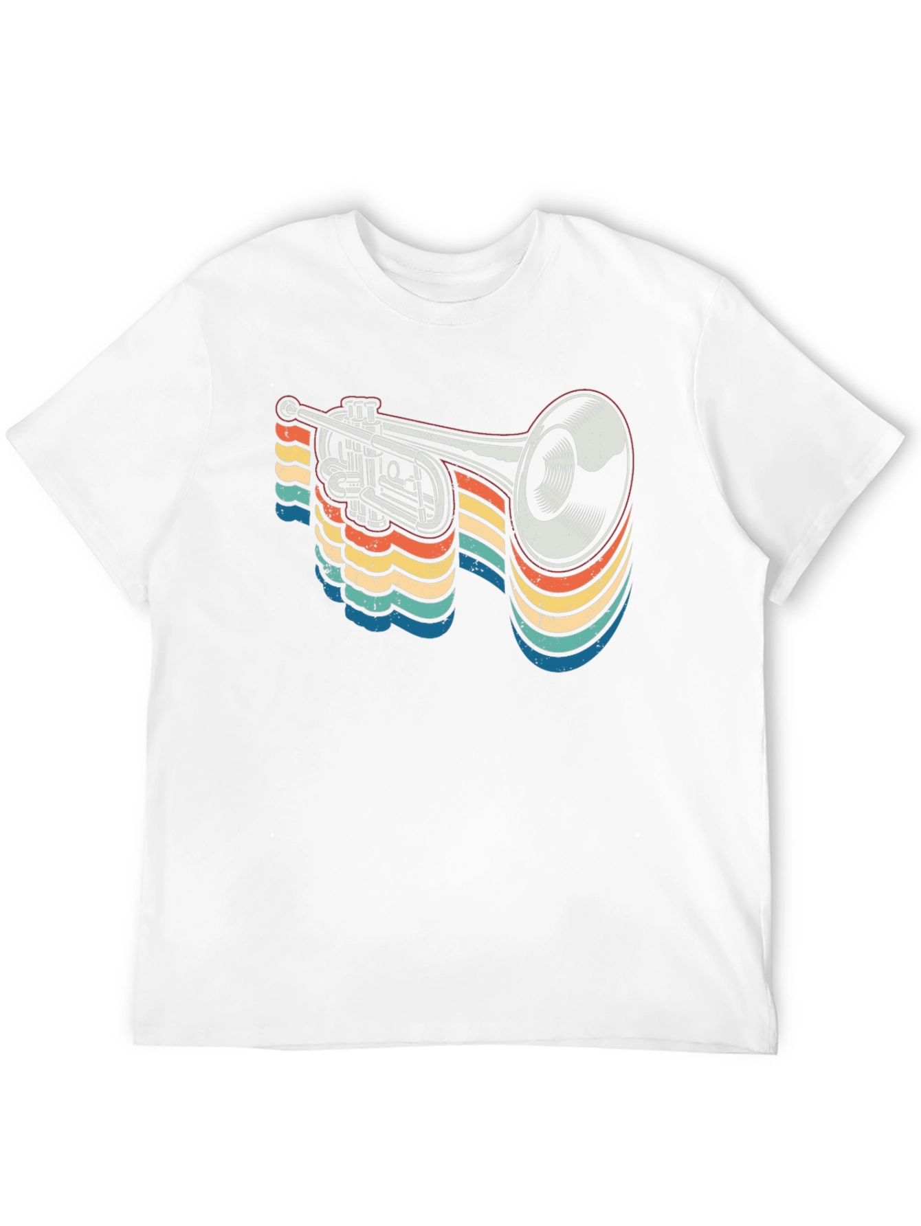 Retro Trumpet Graphic Tee - Musical Instrument T-Shirt