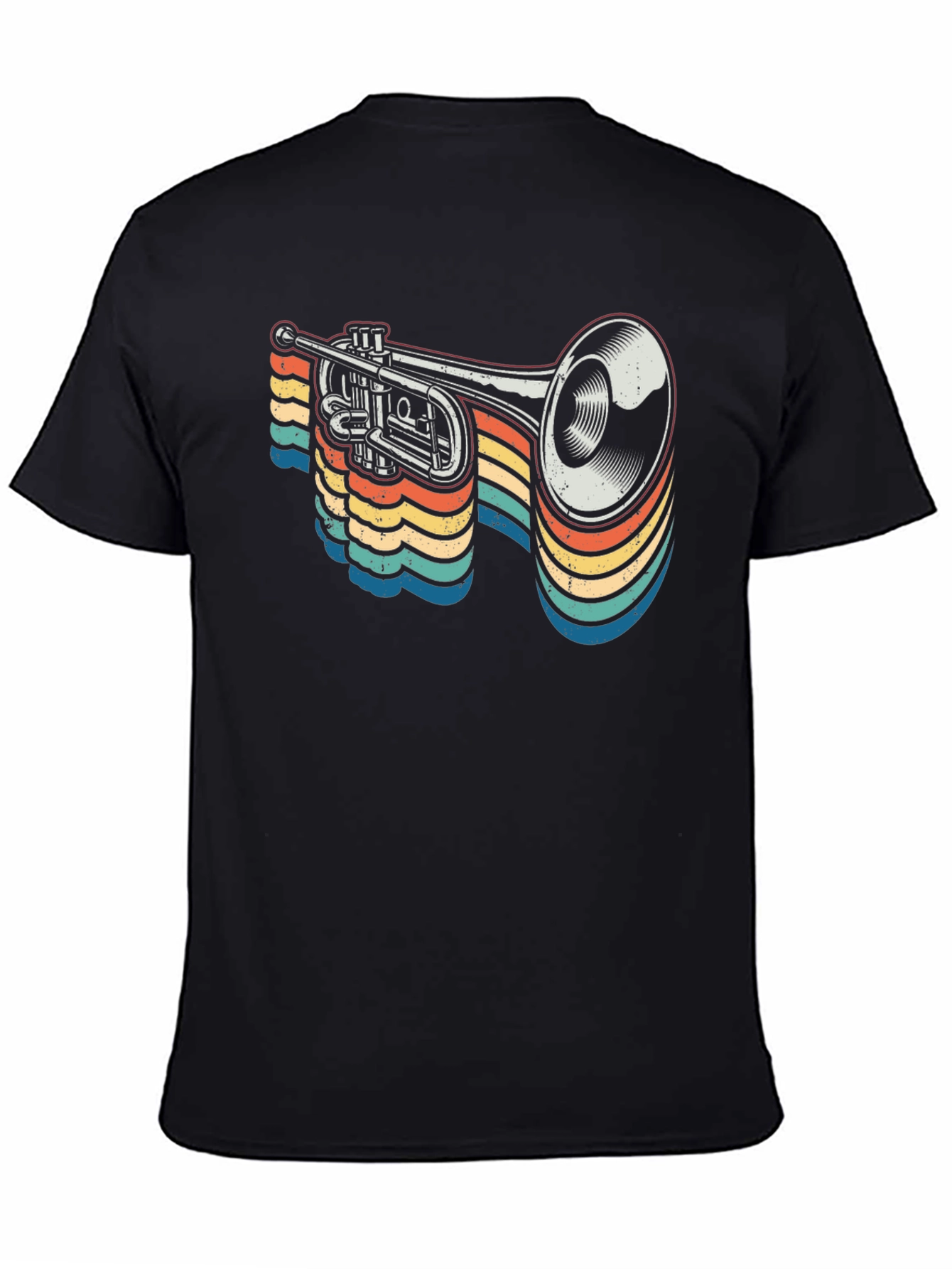 Retro Trumpet Graphic Tee - Musical Instrument T-Shirt
