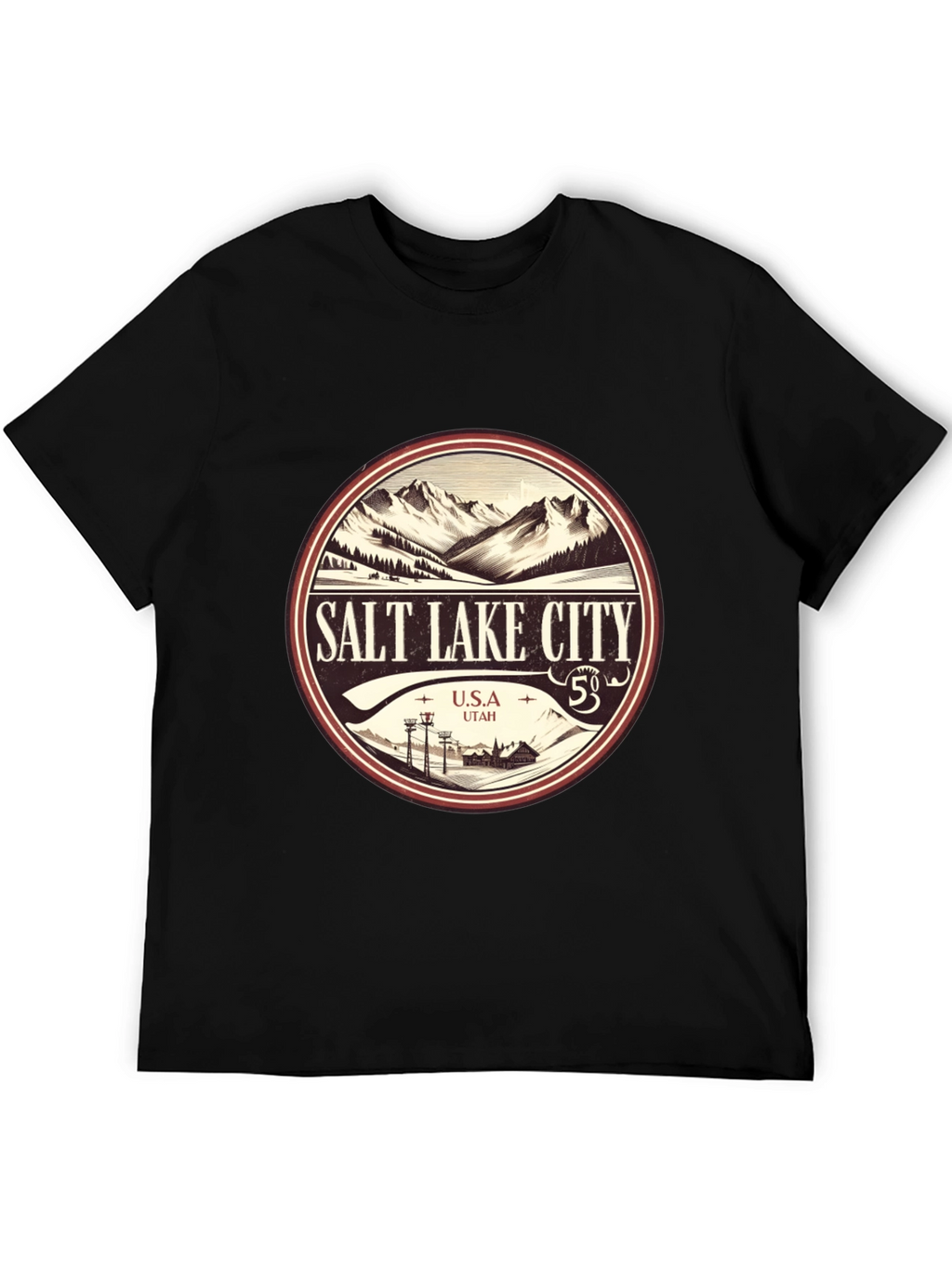 Salt Lake City Mountain Graphic Tee