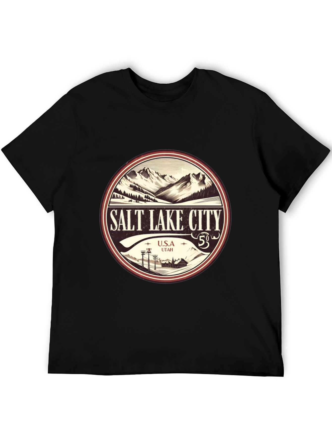 Salt Lake City Mountain Graphic Tee