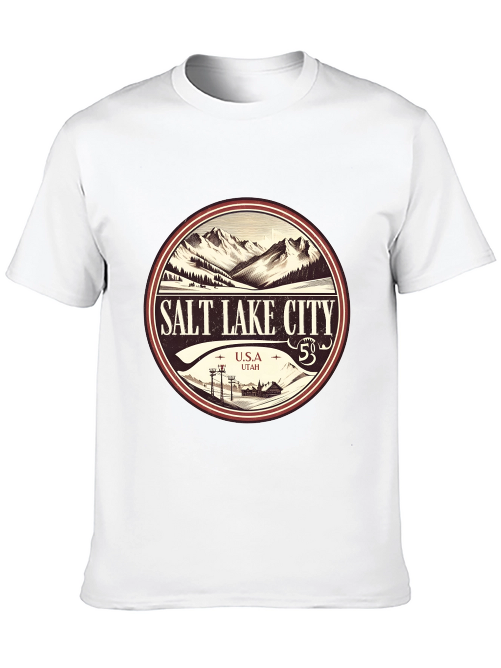 Salt Lake City Mountain Graphic Tee