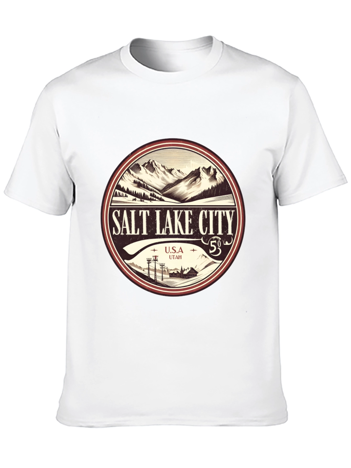 Salt Lake City Mountain Graphic Tee