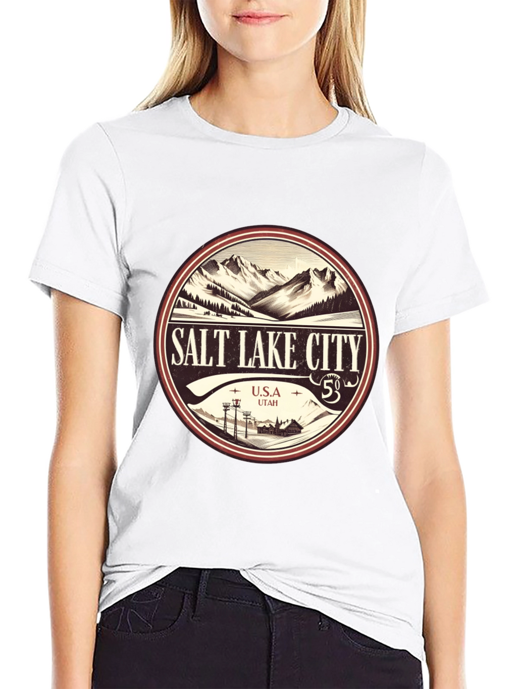 Salt Lake City Mountain Graphic Tee