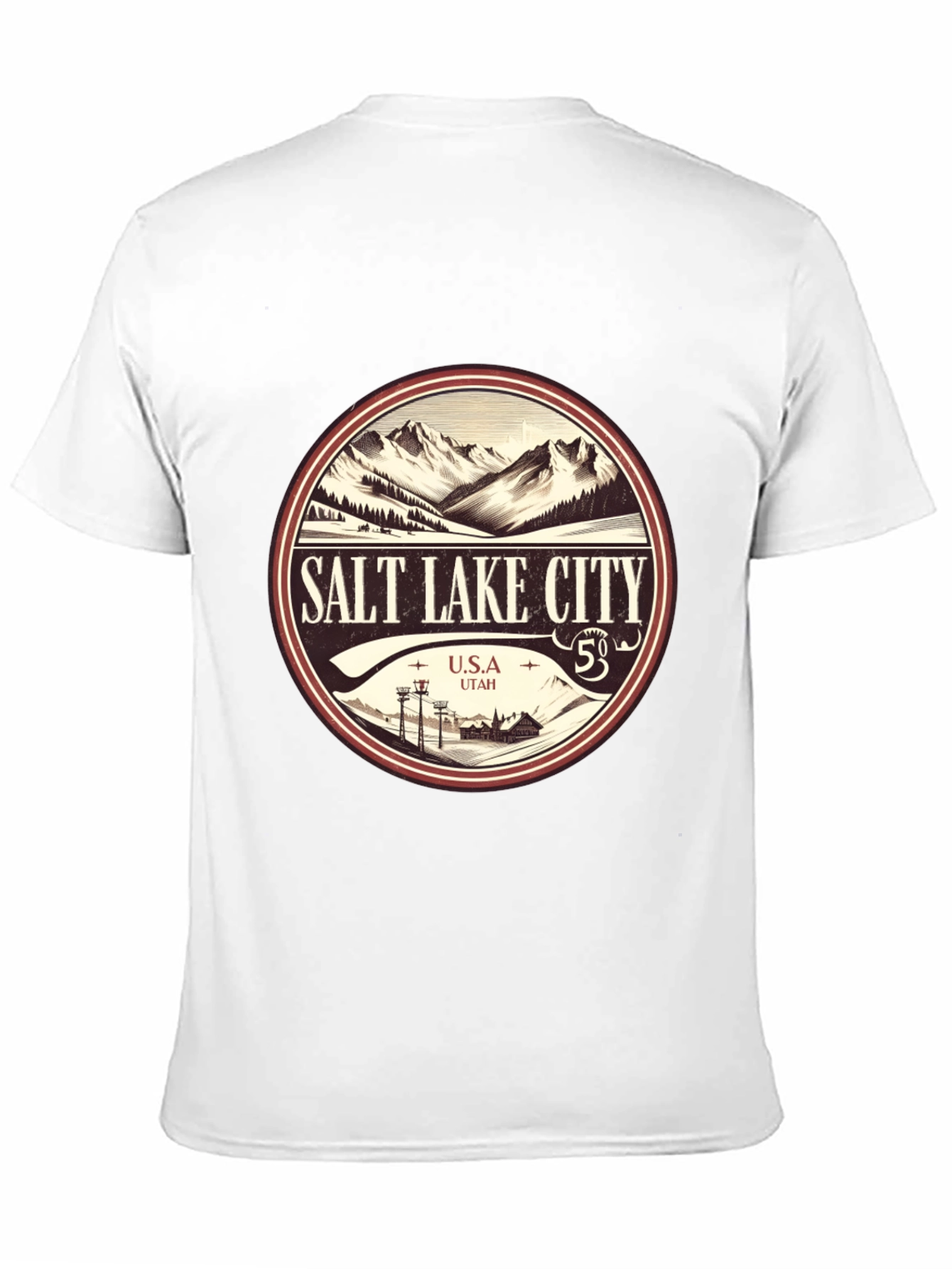 Salt Lake City Mountain Graphic Tee