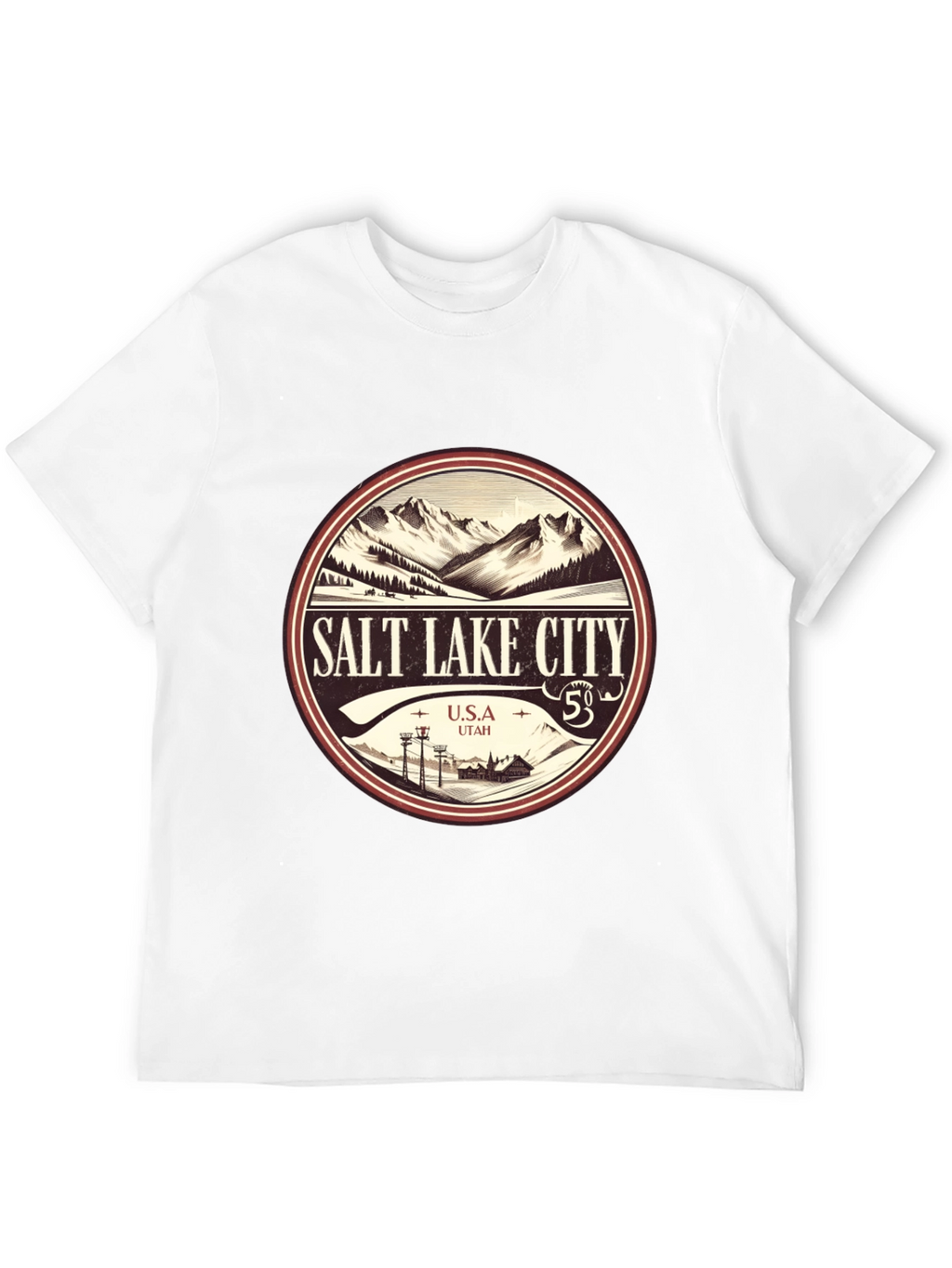 Salt Lake City Mountain Graphic Tee