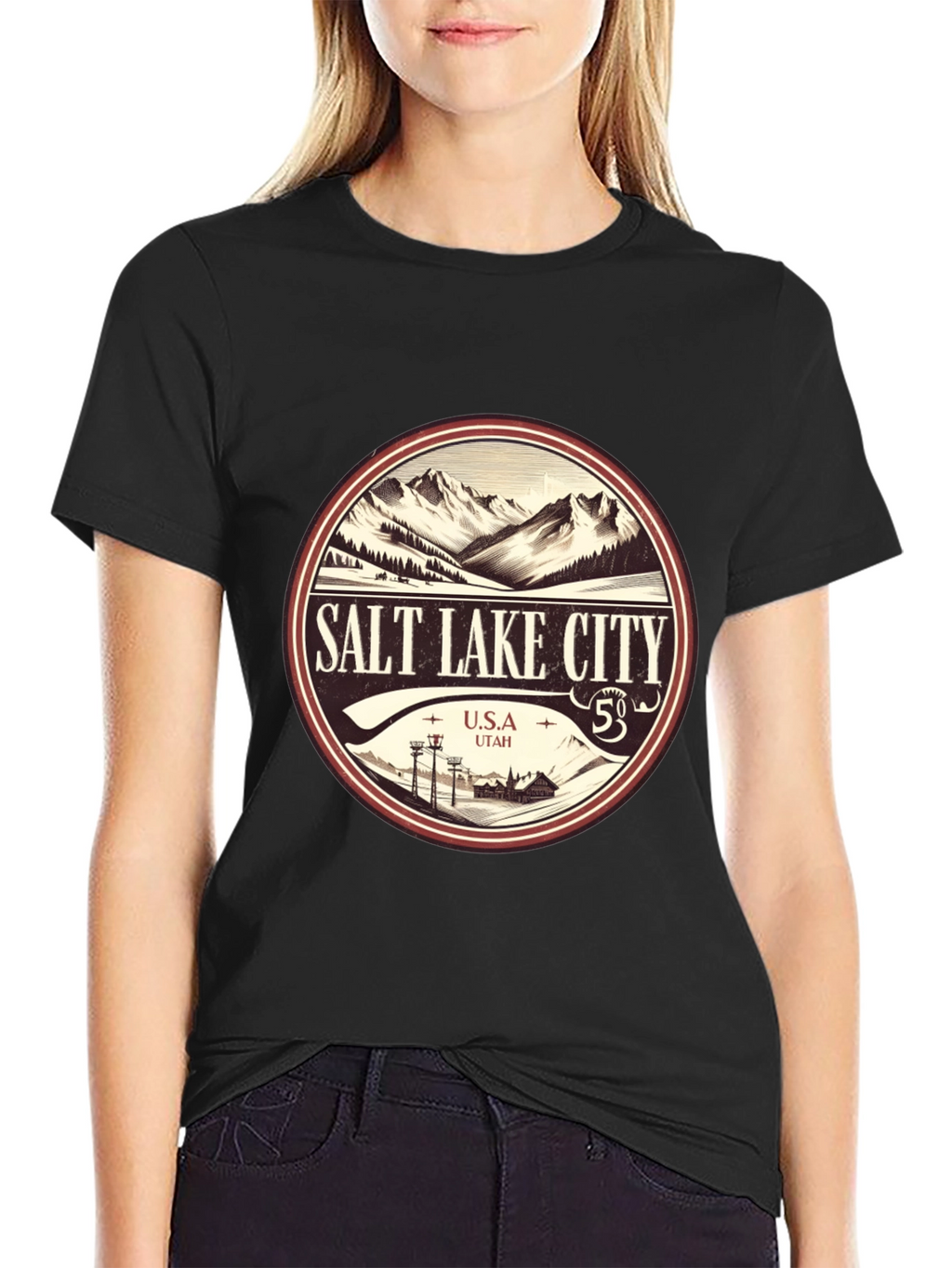 Salt Lake City Mountain Graphic Tee