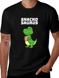Snackosaurus T-Shirt: Funny Dinosaur Tee