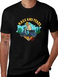 Rage and Peace Scooter Graphic T-Shirt