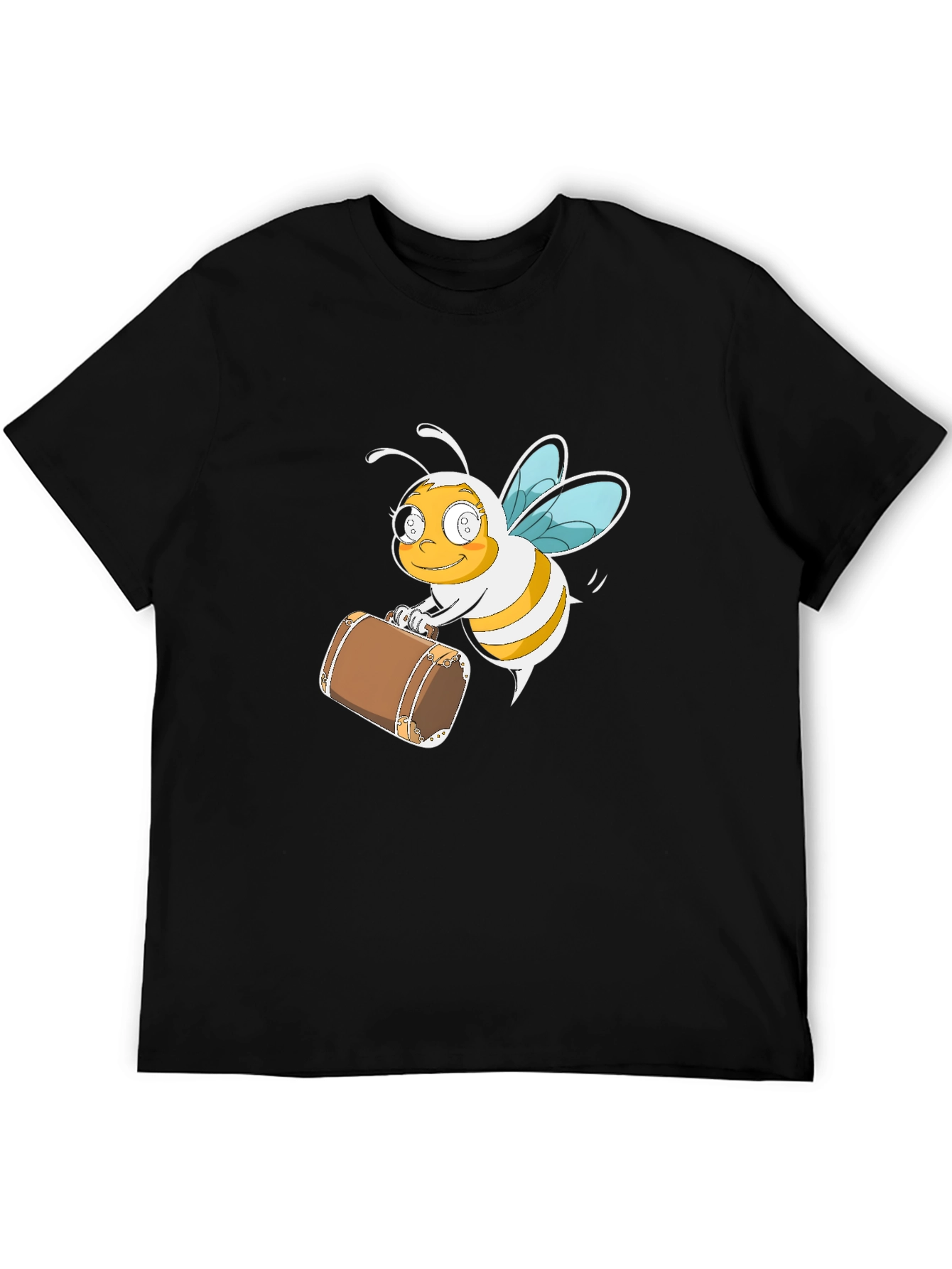 Bee Travel T-Shirt - Black Cotton Tee
