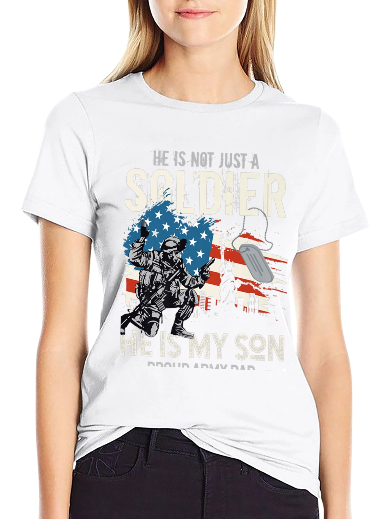 He Is My Son Proud Army Dad T-Shirt